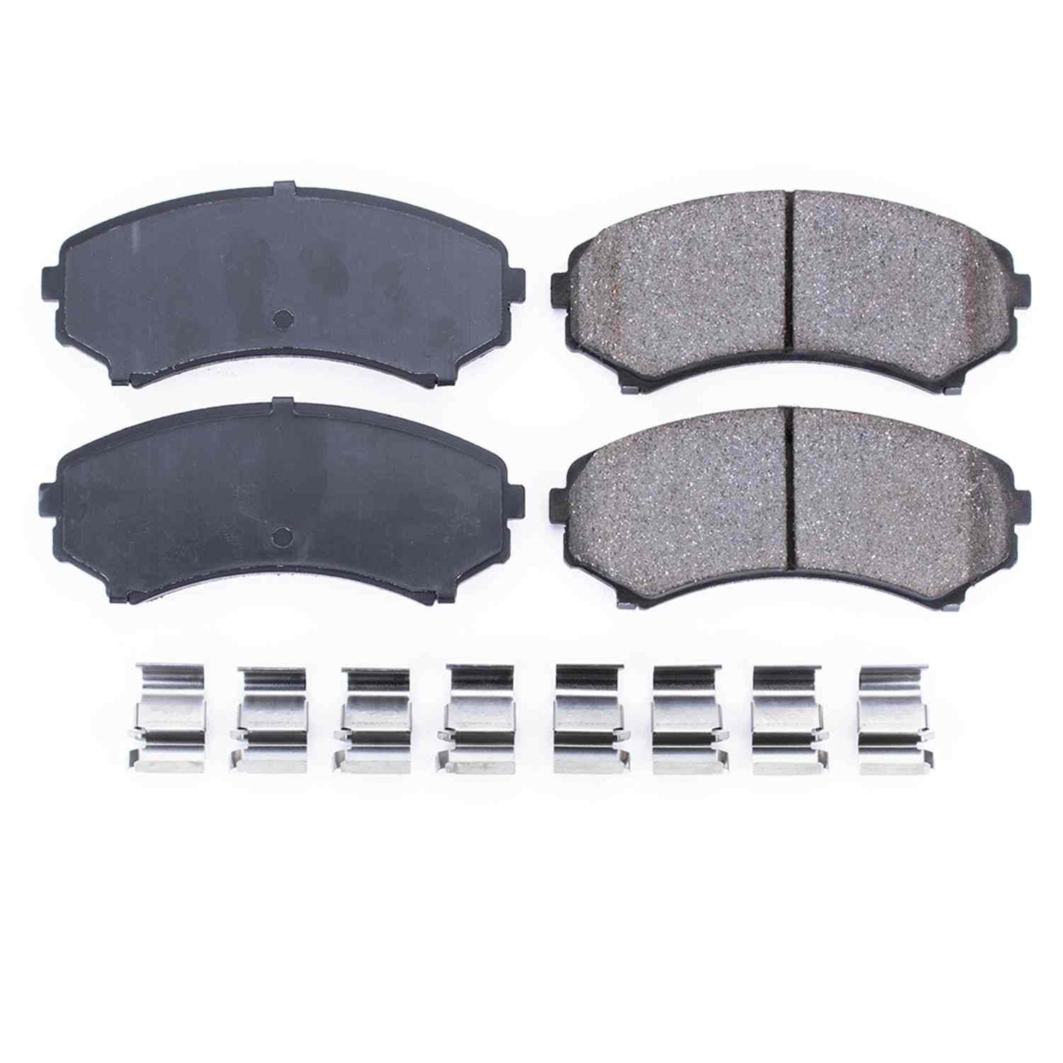 Power Stop 2002 Honda Passport Front Z17 Evolution Ceramic Brake Pads w/Hardware 17-867