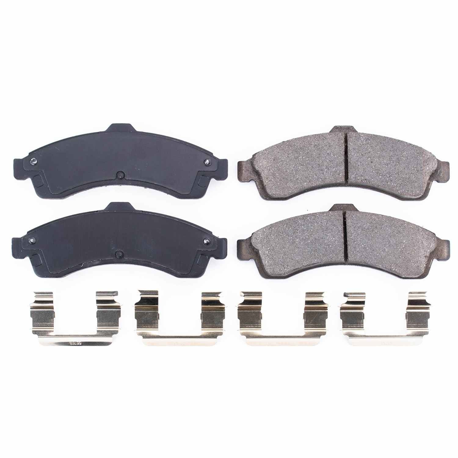 Power Stop 04-05 Buick Rainier Front Z17 Evolution Ceramic Brake Pads w/Hardware 17-882