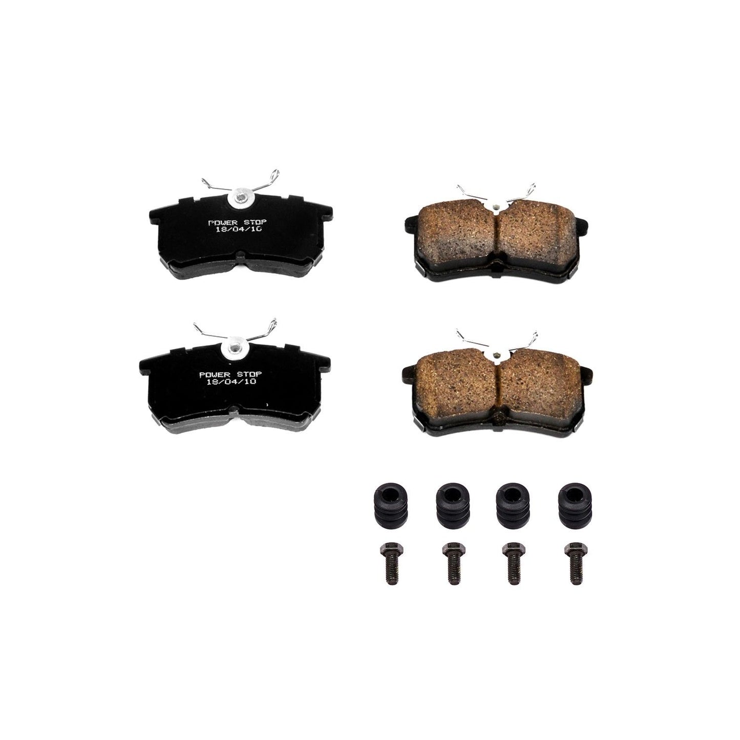 Power Stop 14-19 Ford Fiesta Rear Z17 Evolution Ceramic Brake Pads w/Hardware 17-886