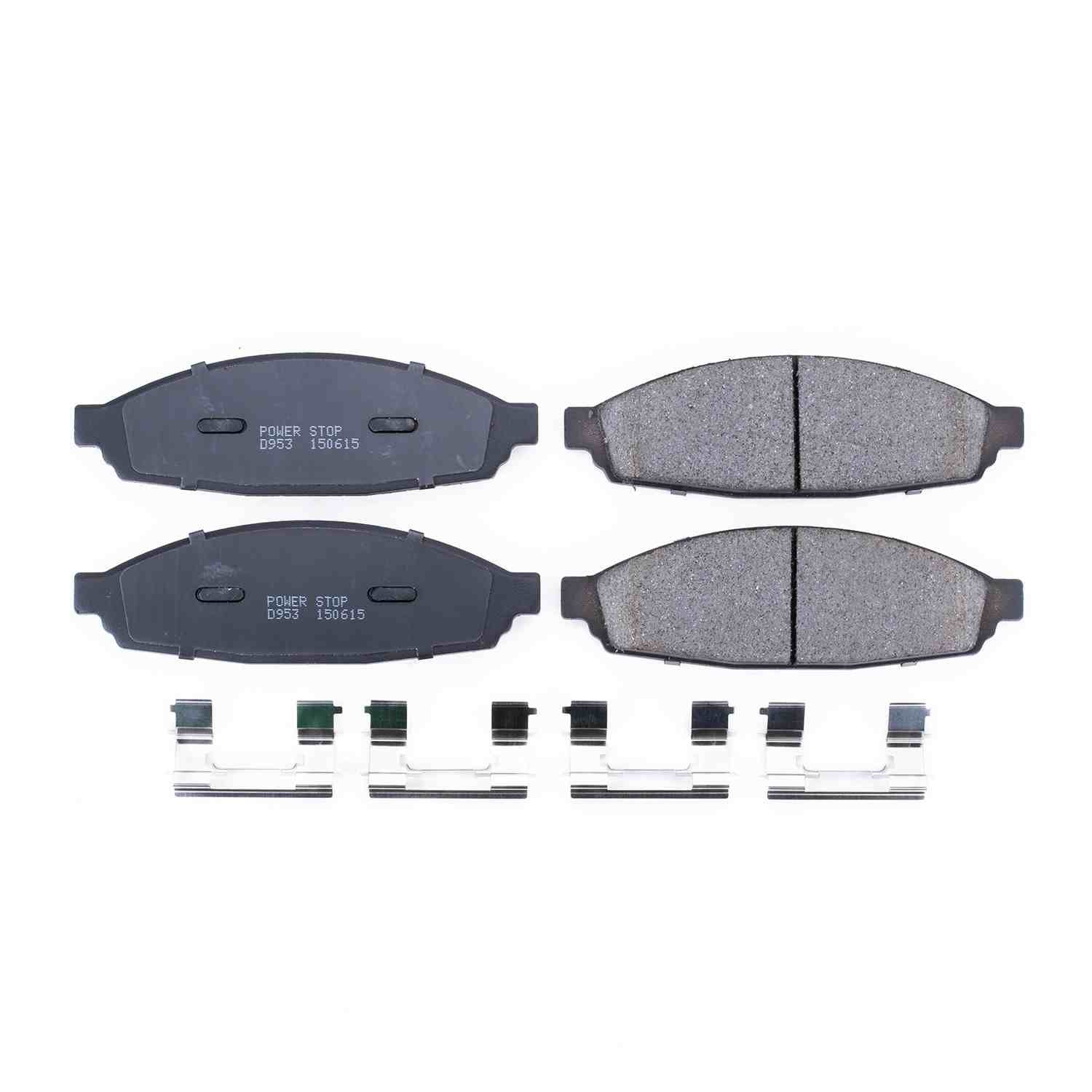 Power Stop 03-05 Lincoln Aviator Front Z17 Evolution Ceramic Brake Pads w/Hardware 17-953