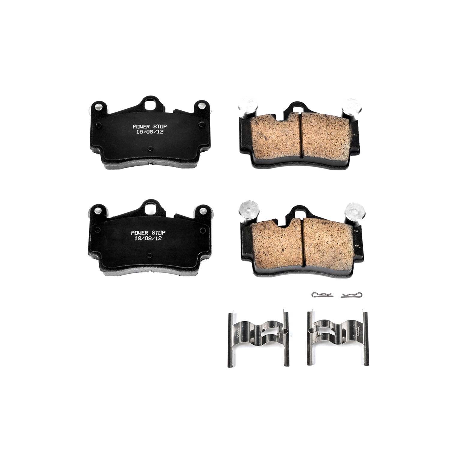 Power Stop 07-15 Audi Q7 Rear Z17 Evolution Ceramic Brake Pads w/Hardware 17-978