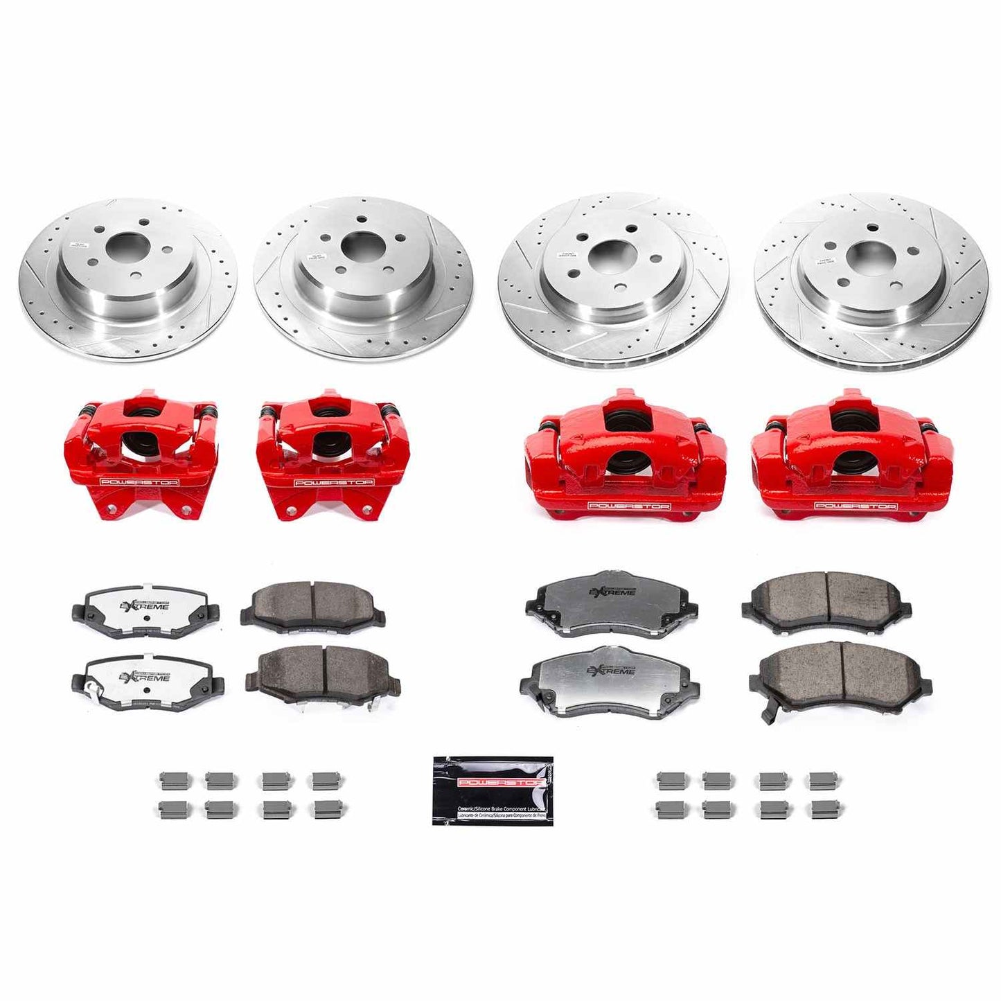 PowerStop Power Stop 07-17 Jeep Wrangler Front & Rear Big Brake Conversion Kit BBK-JK-002R