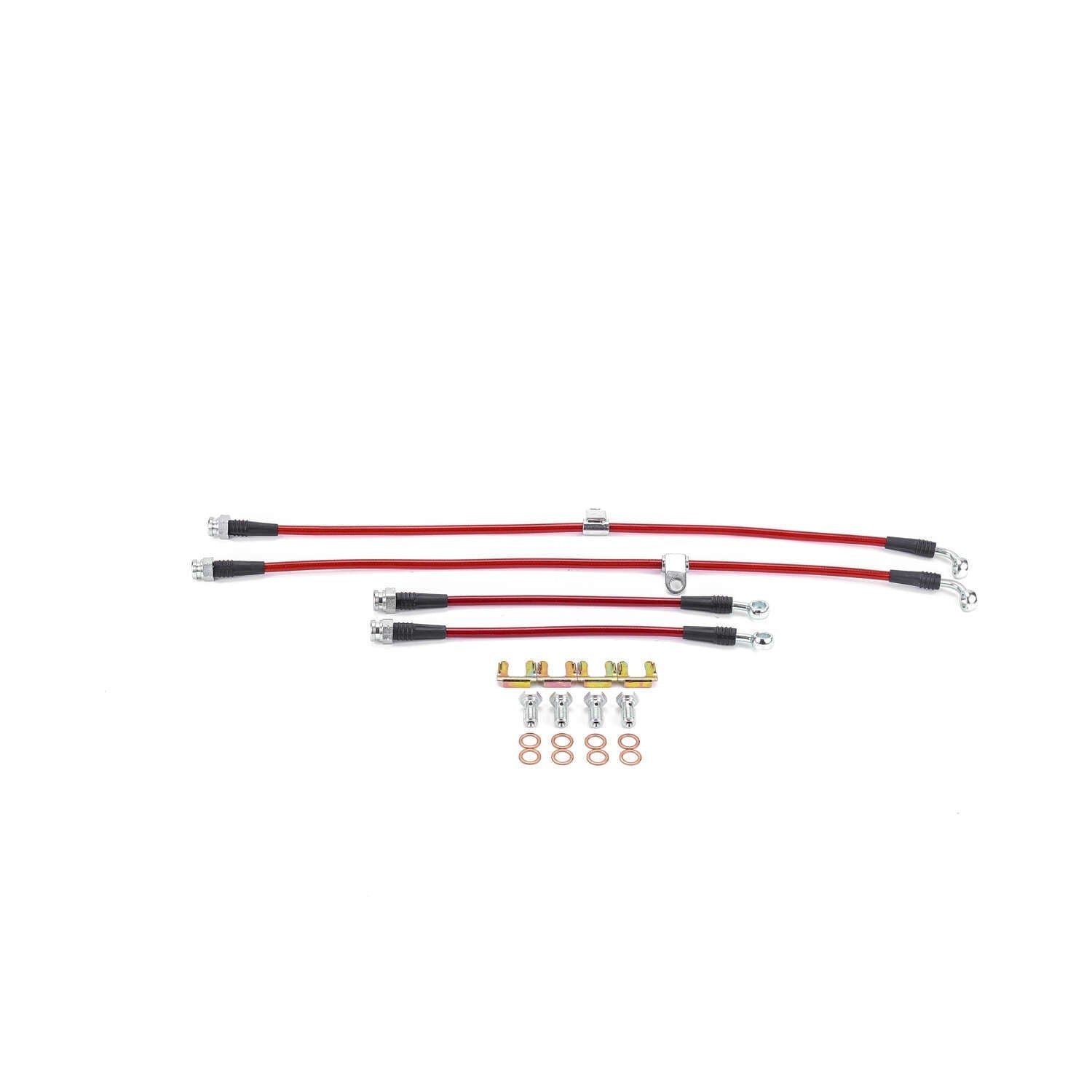 PowerStop Power Stop 04-11 Mazda RX-8 Front & Rear SS Braided Brake Hose Kit BH00158