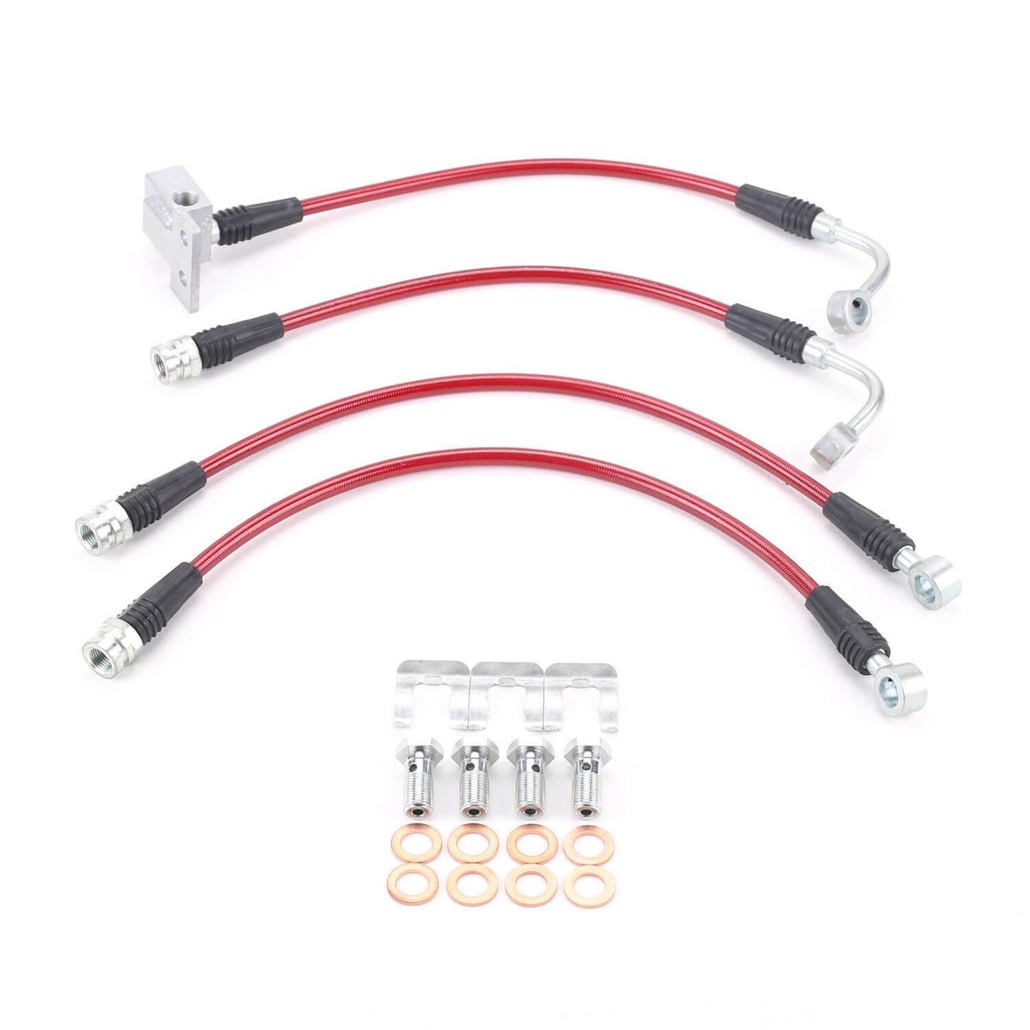 PowerStop Power Stop 90-97 Mazda Miata (NA/NB) Front & Rear Stainless Steel Brake Hose Kit BH00160