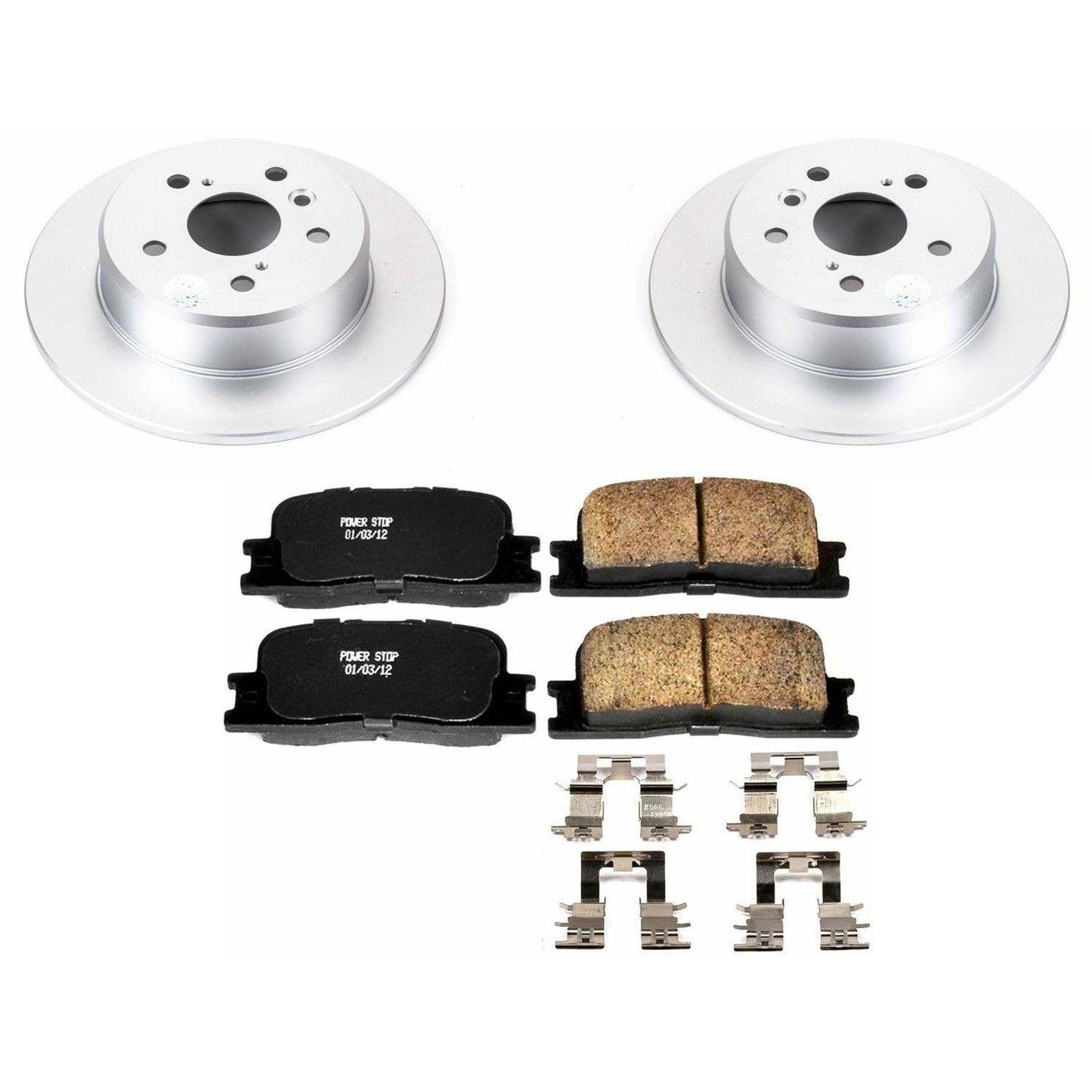 PowerStop Power Stop 01-03 Toyota Highlander Rear Z17 Evolution Geomet Coated Brake Kit CRK1148