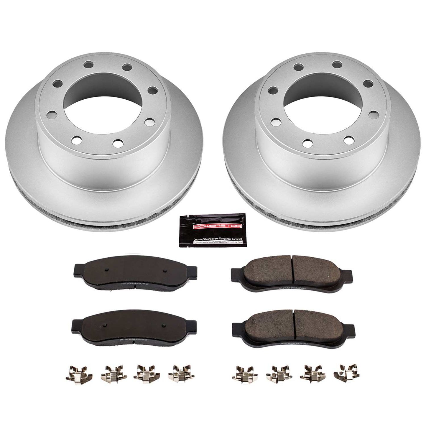 PowerStop Power Stop 07-10 Ford F-250 Super Duty Rear Z17 Evolution Geomet Coated Brake Kit CRK1798