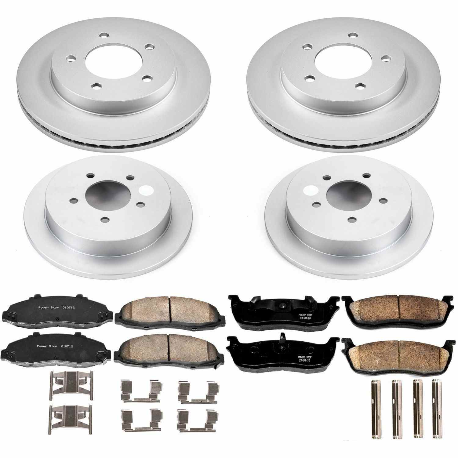 PowerStop Power Stop 00-03 Ford F-150 Front & Rear Z17 Evolution Geomet Coated Brake Kit CRK1868