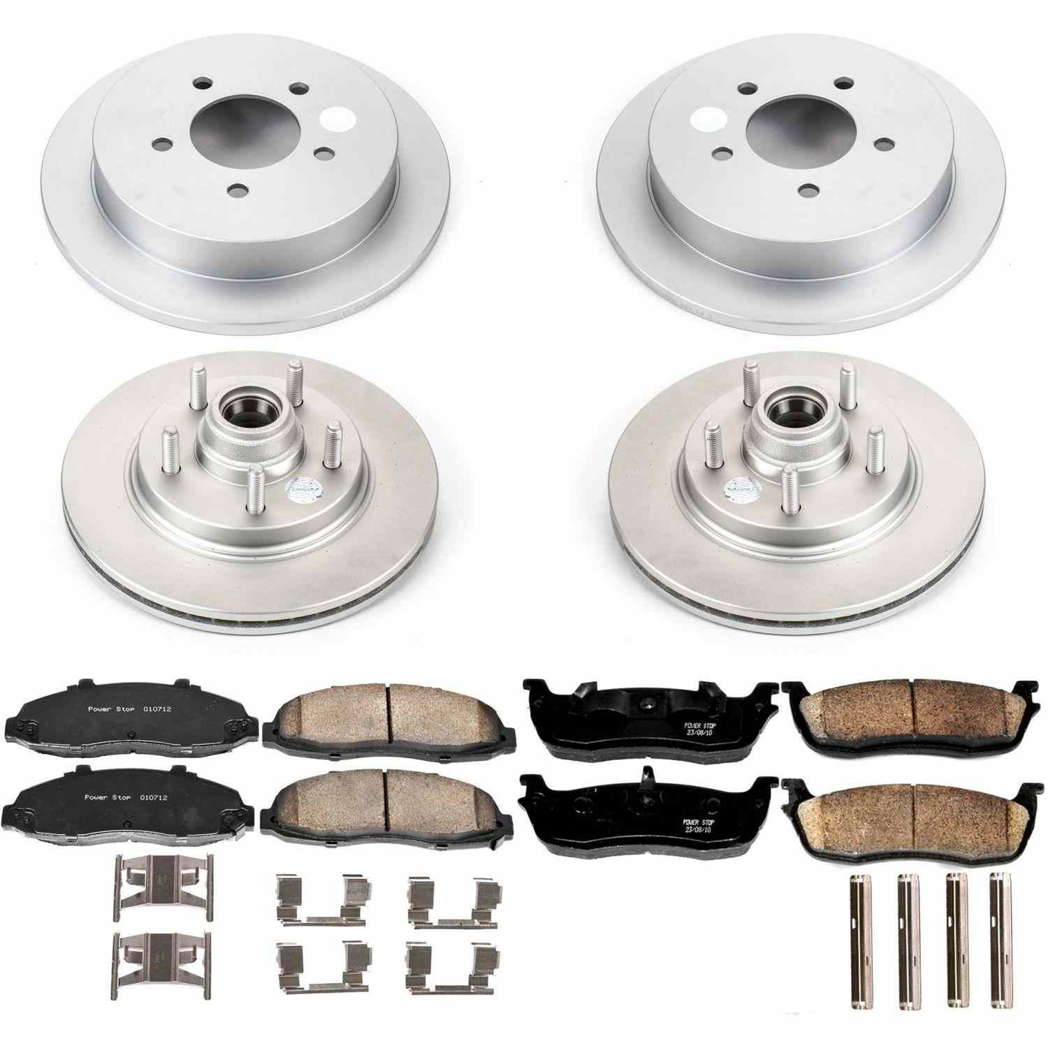 PowerStop Power Stop 00-03 Ford F-150 Front & Rear Z17 Evolution Geomet Coated Brake Kit CRK1915