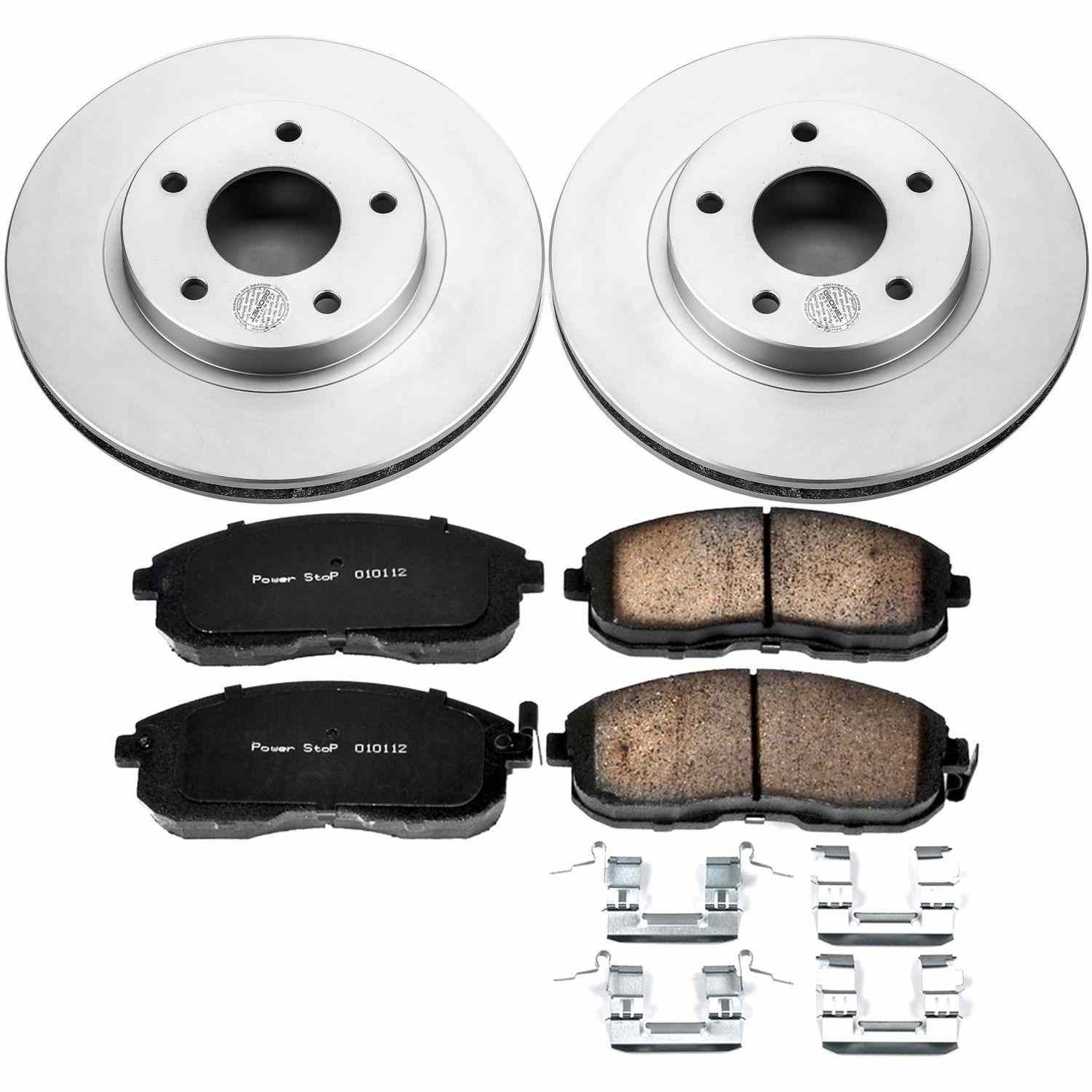 PowerStop Power Stop 00-01 Infiniti I30 Front Z17 Evolution Geomet Coated Brake Kit CRK2280