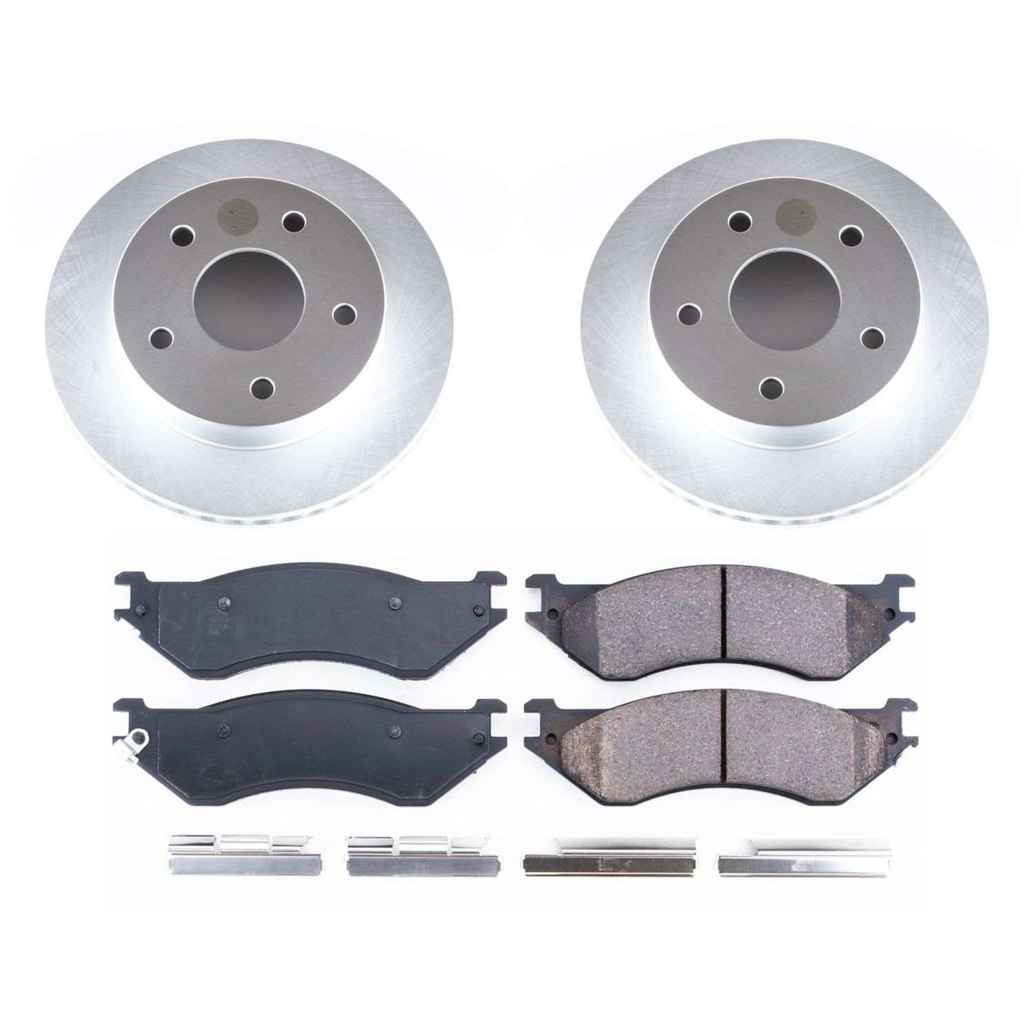 PowerStop Power Stop 00-01 Dodge Ram 1500 Front Z17 Evolution Geomet Coated Brake Kit CRK5142