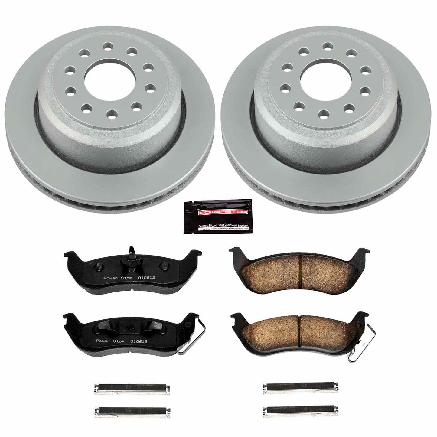 PowerStop Power Stop 03-11 Lincoln Town Car Rear Z17 Evolution Geomet Coated Brake Kit CRK5293
