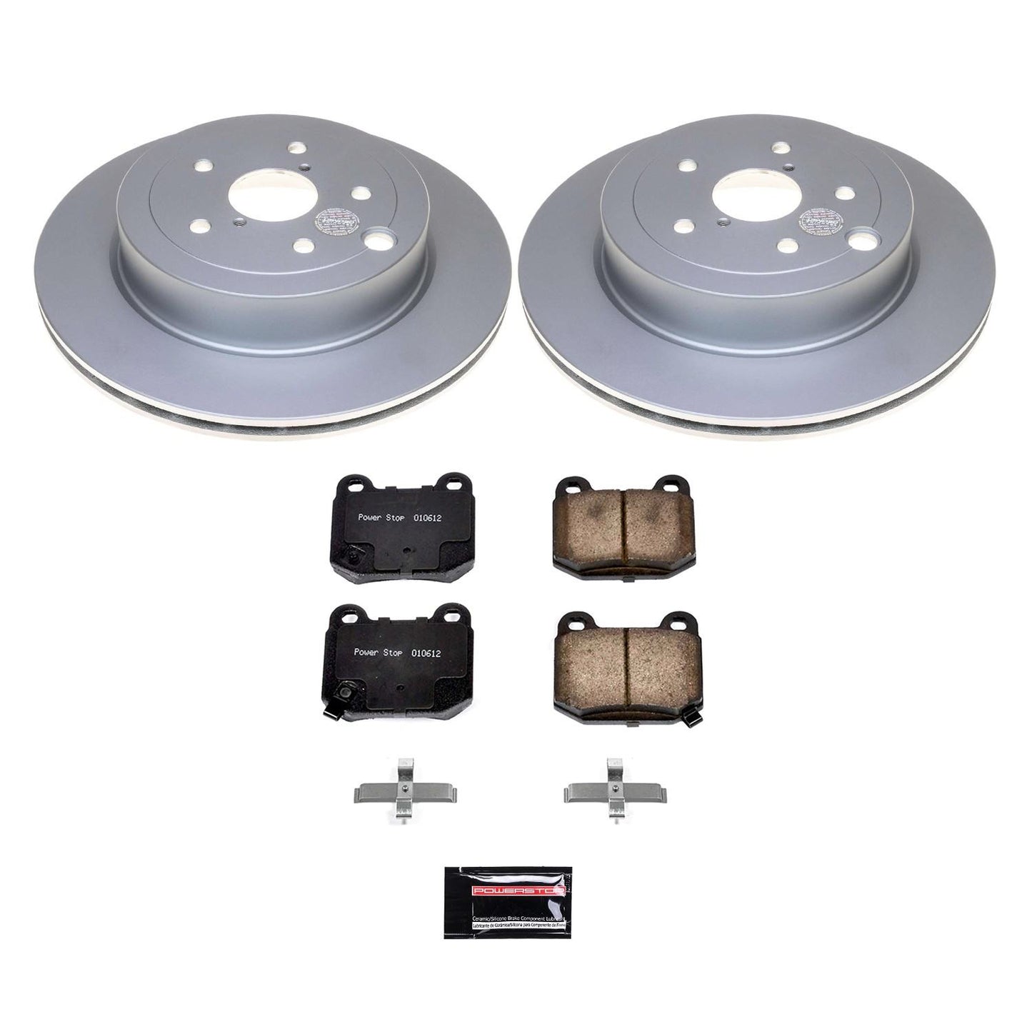 PowerStop Power Stop 15-17 Subaru WRX STI Rear Z17 Coated Brake Kit CRK5305