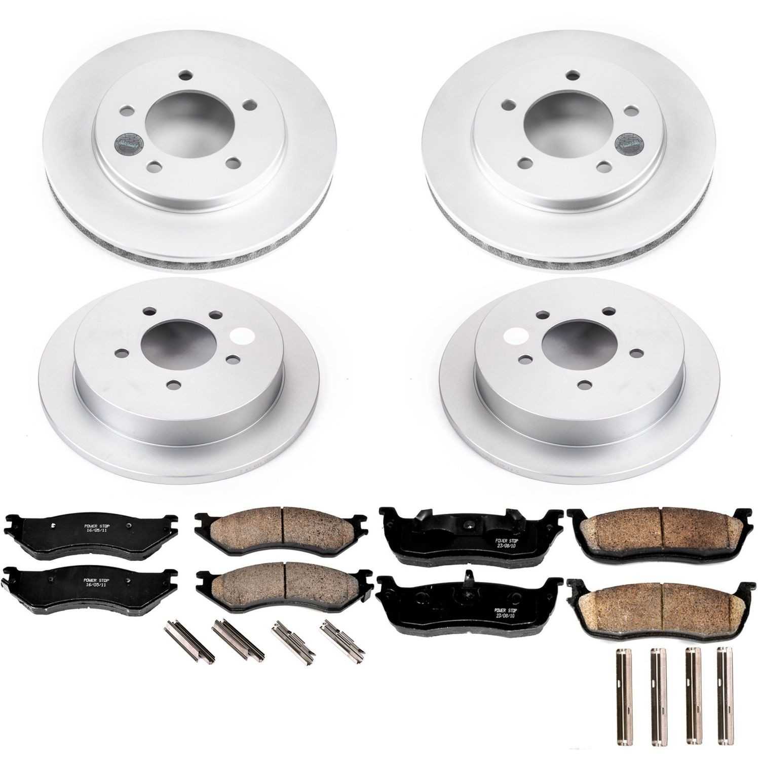 PowerStop Power Stop 00-02 Ford Expedition Front & Rear Z17 Evolution Geomet Coated Brake Kit CRK5461