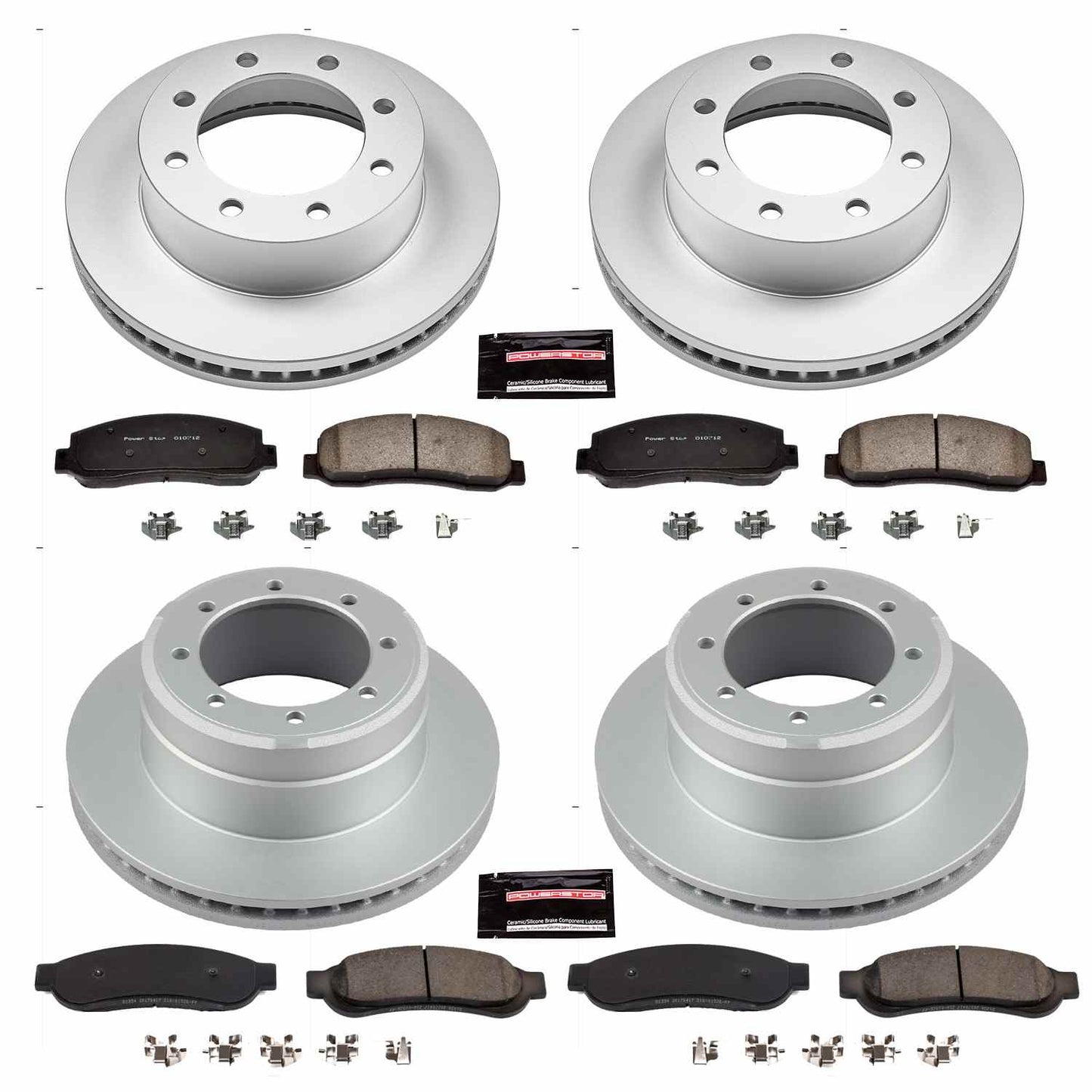 PowerStop Power Stop 10-11 Ford F-350 Super Duty Front & Rear Z17 Evolution Geomet Coated Brake Kit CRK5574