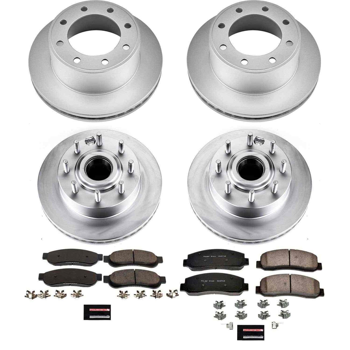 PowerStop Power Stop 07-08 Ford F-250 Super Duty Front & Rear Z17 Evolution Geomet Coated Brake Kit CRK5586