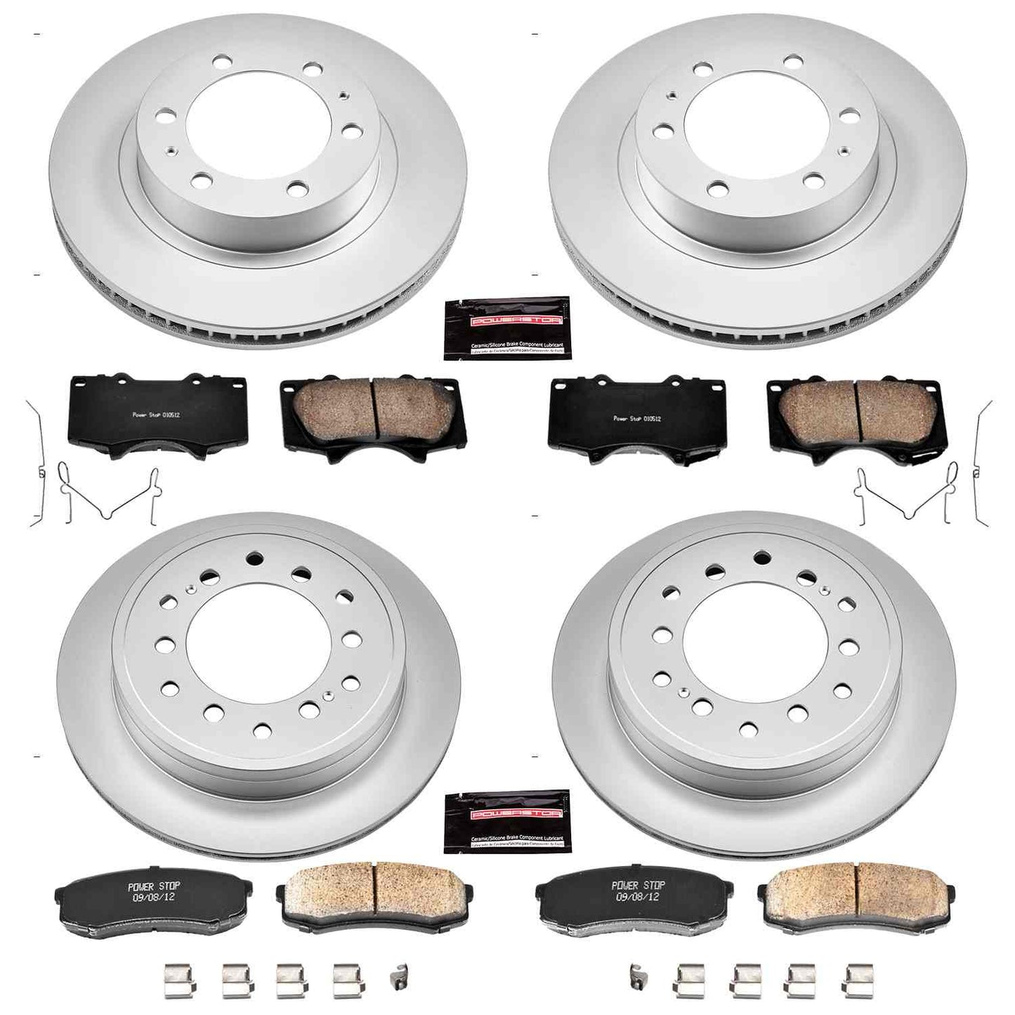 PowerStop Power Stop 10-14 Toyota FJ Cruiser Front & Rear Z17 Evolution Geomet Coated Brake Kit CRK5805