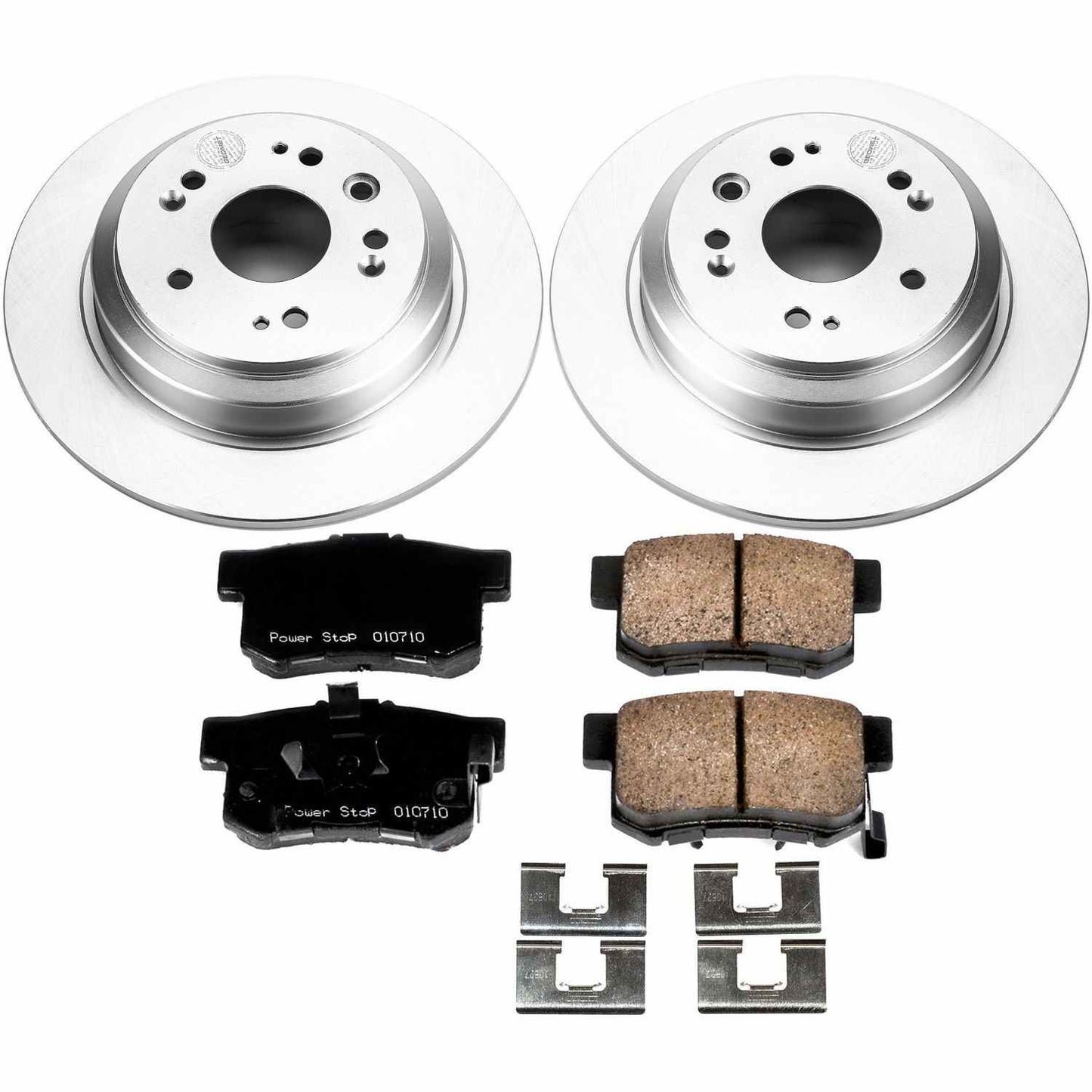 PowerStop Power Stop 10-11 Honda Accord Crosstour Rear Z17 Evolution Geomet Coated Brake Kit CRK5859