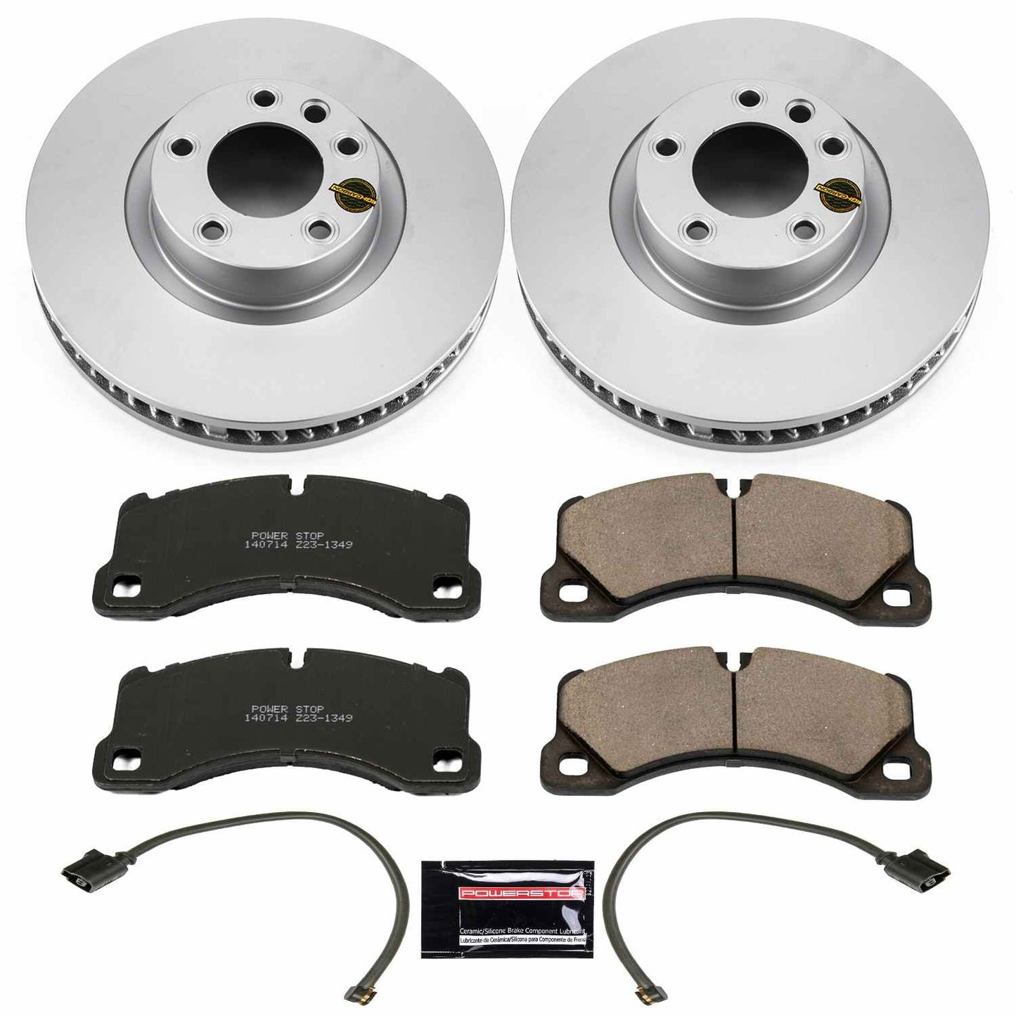 PowerStop Power Stop 11-18 Porsche Cayenne Front Z23 Evolution Sport Coated Brake Kit CRK6042