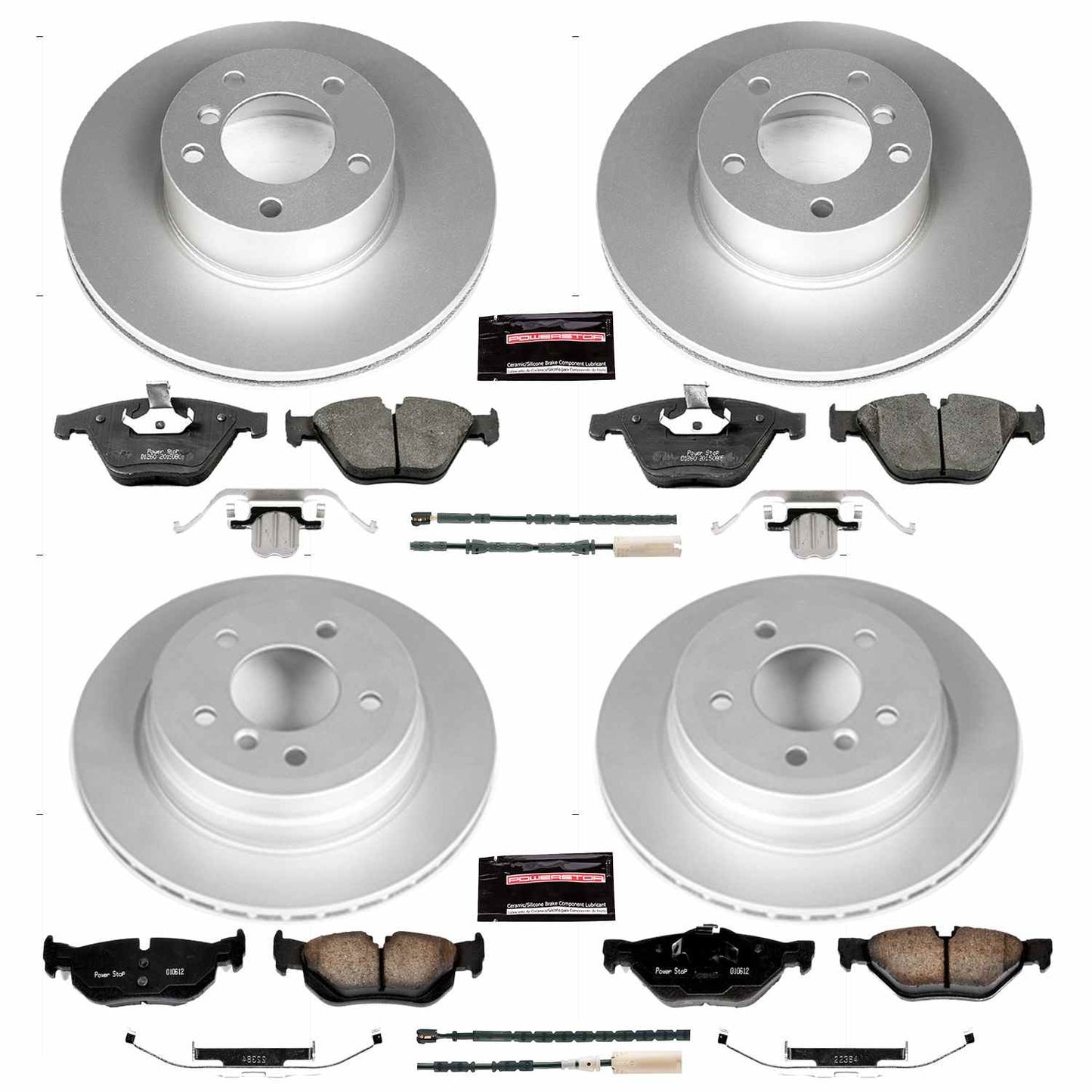 PowerStop Power Stop 11-12 BMW 328i xDrive Front & Rear Z23 Evolution Sport Coated Brake Kit CRK6074