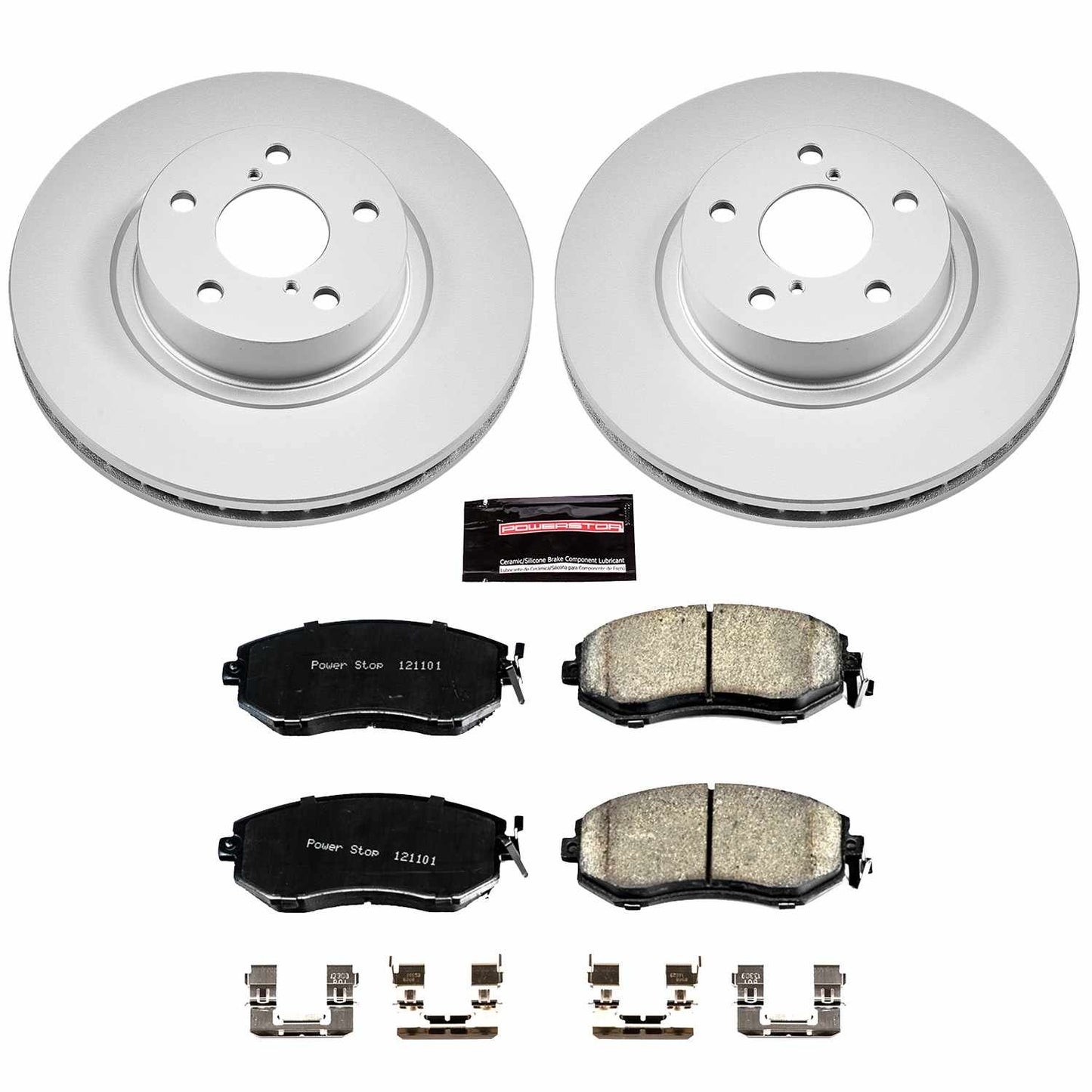 PowerStop Power Stop 13-16 Subaru BRZ Front Z17 Evolution Geomet Coated Brake Kit CRK6111