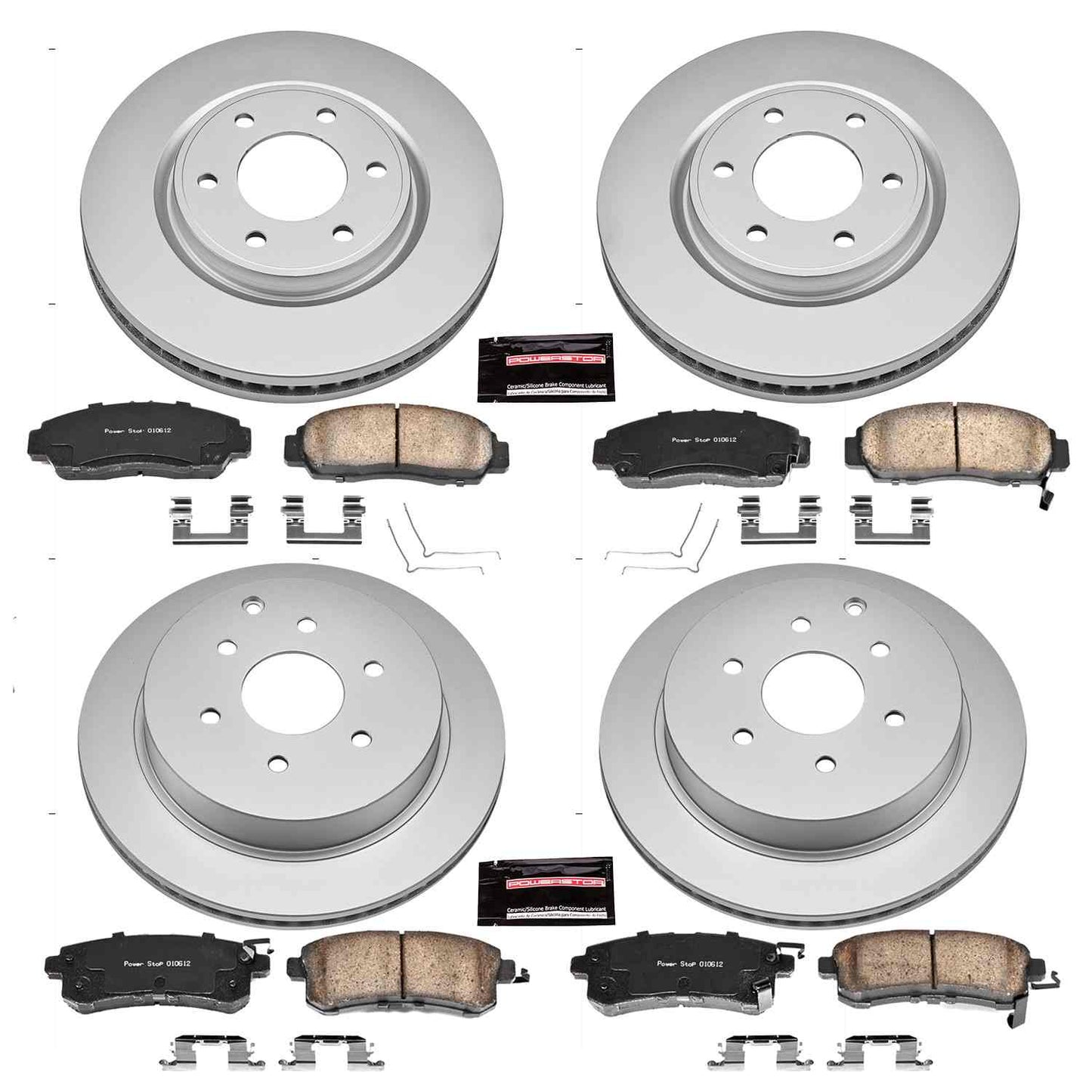 PowerStop Power Stop 11-13 Infiniti QX56 Front & Rear Z17 Evolution Geomet Coated Brake Kit CRK6322