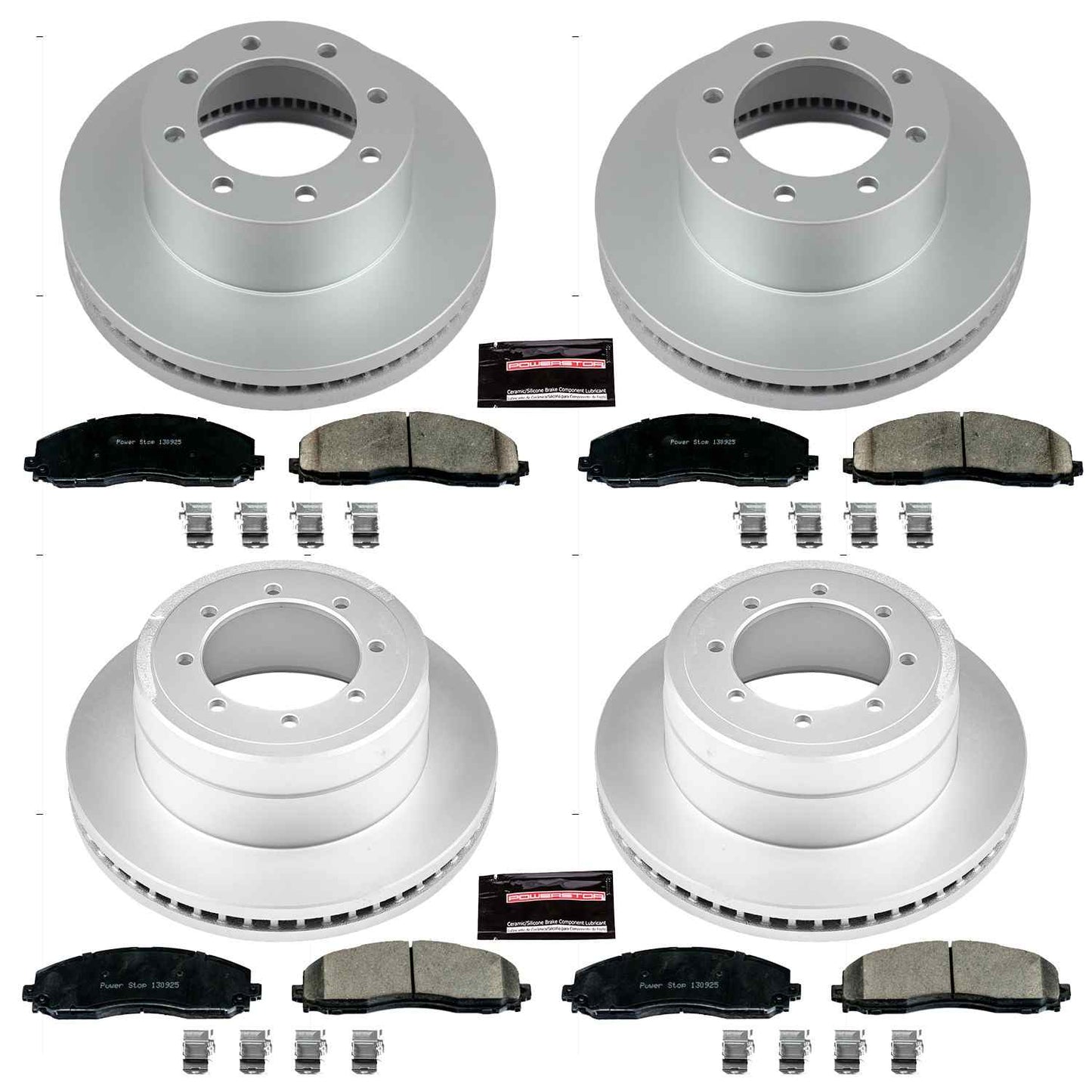 PowerStop Power Stop 13-19 Ford F-350 Super Duty Front & Rear Z17 Evolution Geomet Coated Brake Kit CRK6404