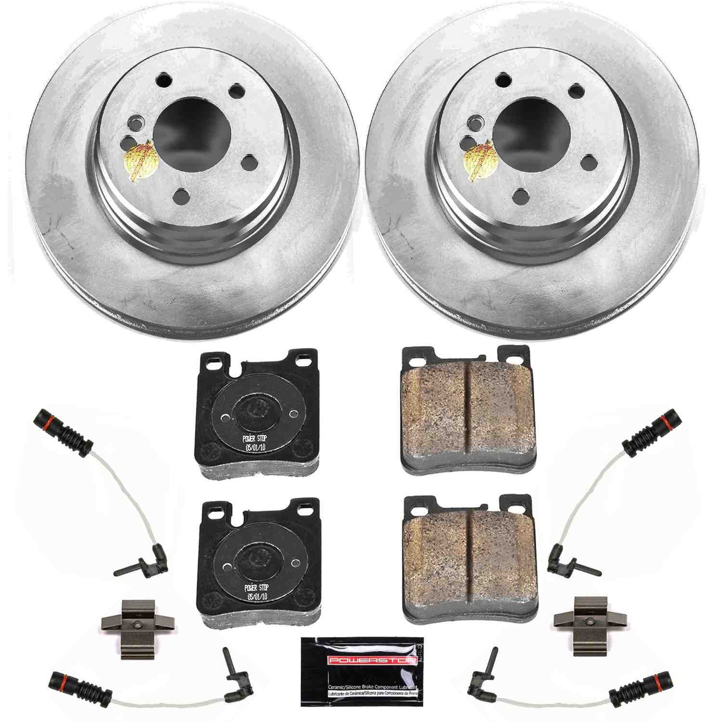 PowerStop Power Stop 98-00 Mercedes-Benz C43 AMG Rear Z23 Evolution Sport Coated Brake Kit CRK6472