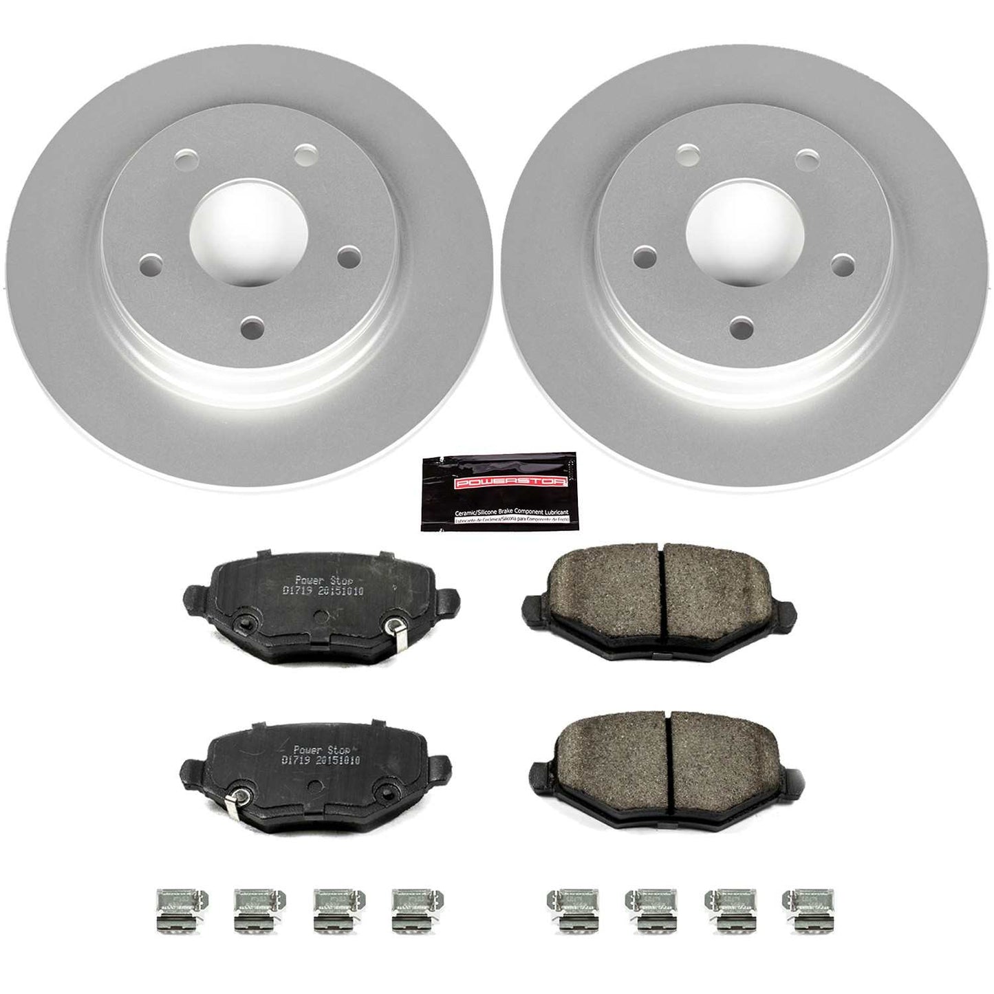 PowerStop Power Stop 12-16 Chrysler Town & Country Rear Z17 Evolution Geomet Coated Brake Kit CRK6544
