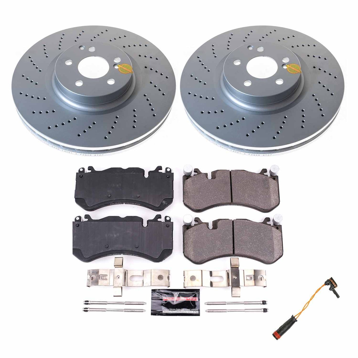 PowerStop Power Stop 08-15 Mercedes-Benz C63 AMG Front Z23 Coated Brake Kit CRK6635