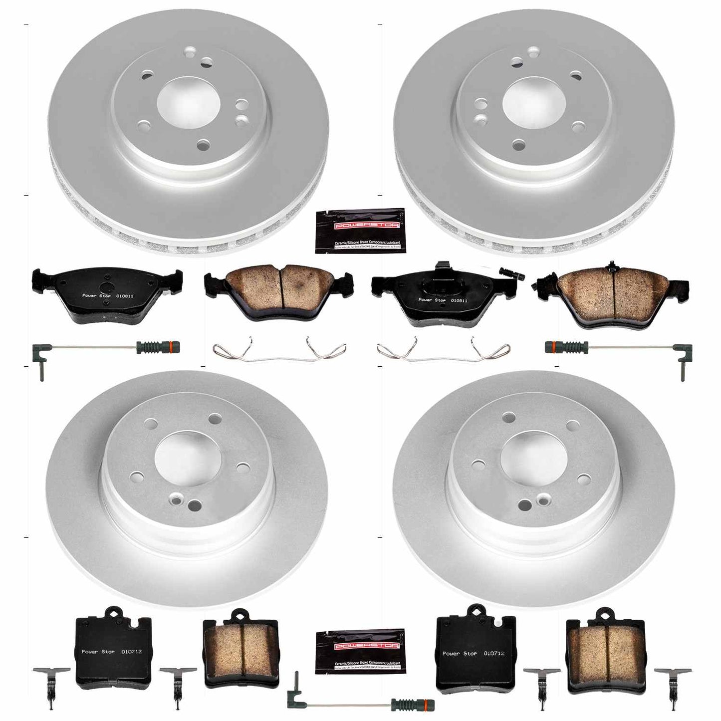 PowerStop Power Stop 00-03 Mercedes-Benz CLK430 Front & Rear Z23 Evolution Sport Coated Brake Kit CRK6700