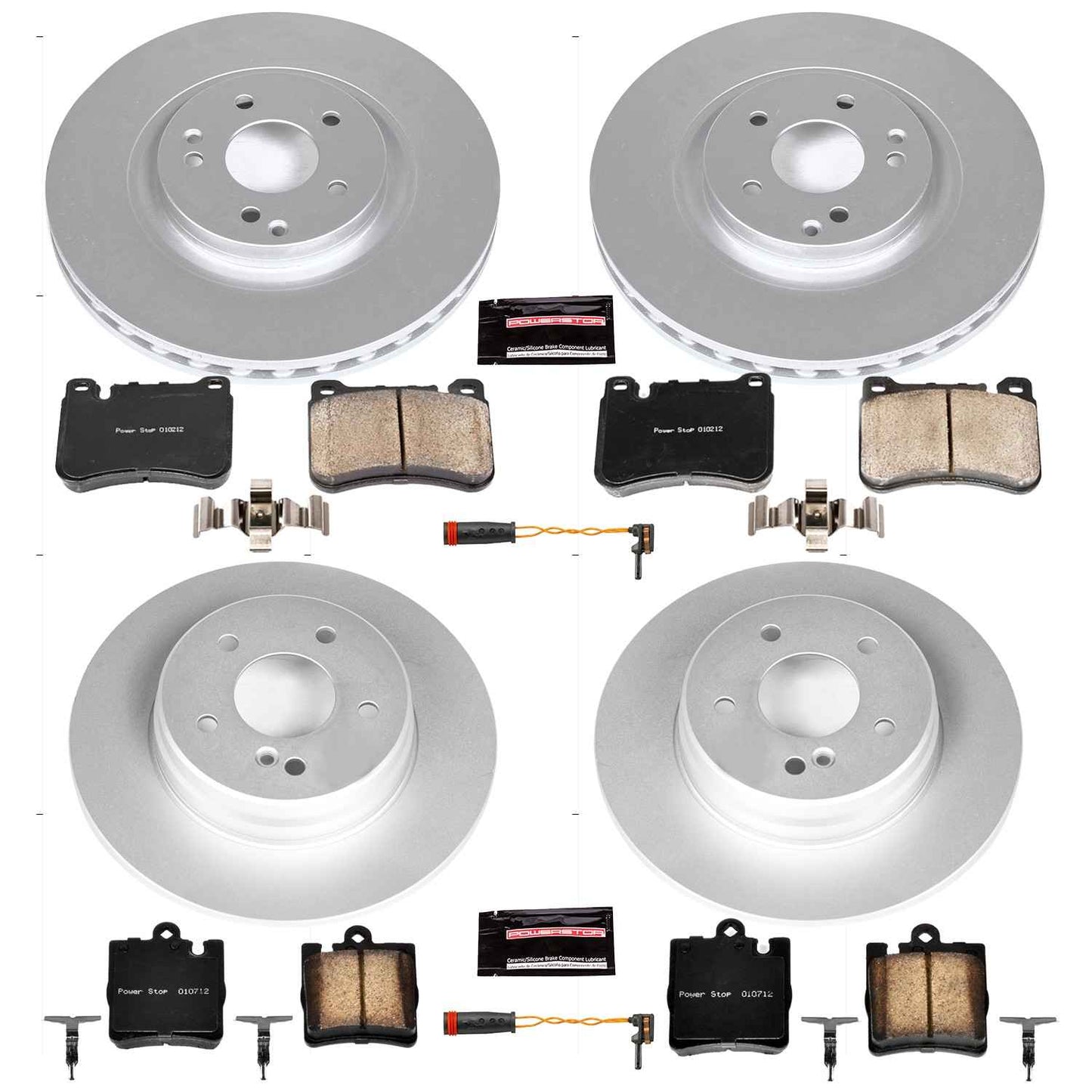 PowerStop Power Stop 06-08 Mercedes-Benz SLK280 Front & Rear Z23 Evolution Sport Coated Brake Kit CRK6714
