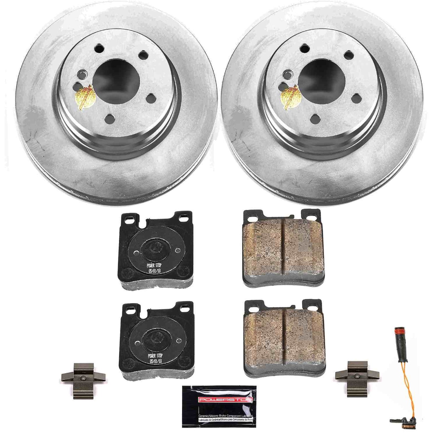 PowerStop Power Stop 01-04 Mercedes-Benz CLK55 AMG Rear Z23 Evolution Sport Coated Brake Kit CRK6718