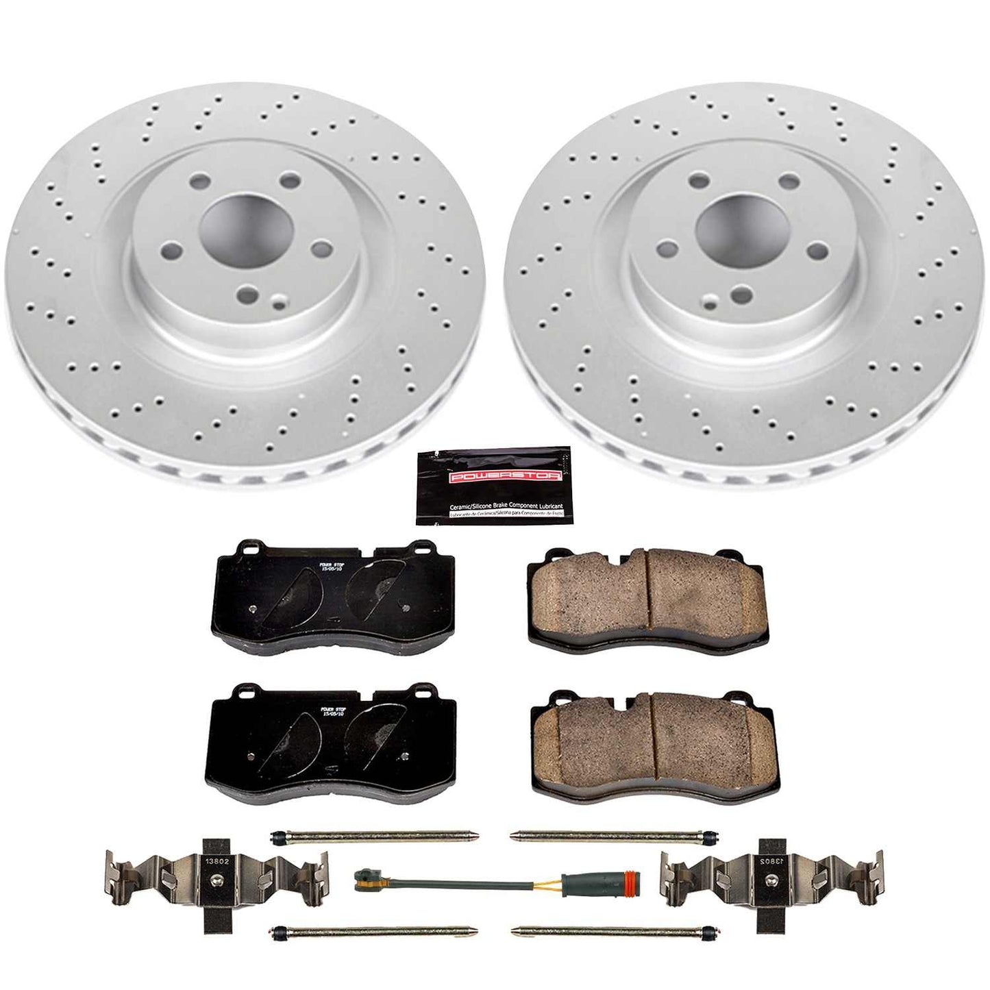 PowerStop Power Stop 09-14 Mercedes-Benz CL550 Front Z23 Evolution Sport Coated Brake Kit CRK6755