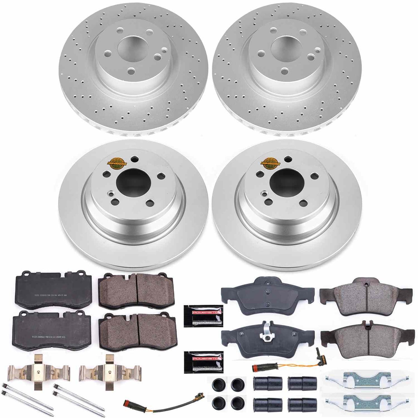 PowerStop Power Stop 10-13 Mercedes-Benz S400 Front & Rear Z23 Evolution Sport Coated Brake Kit CRK6758