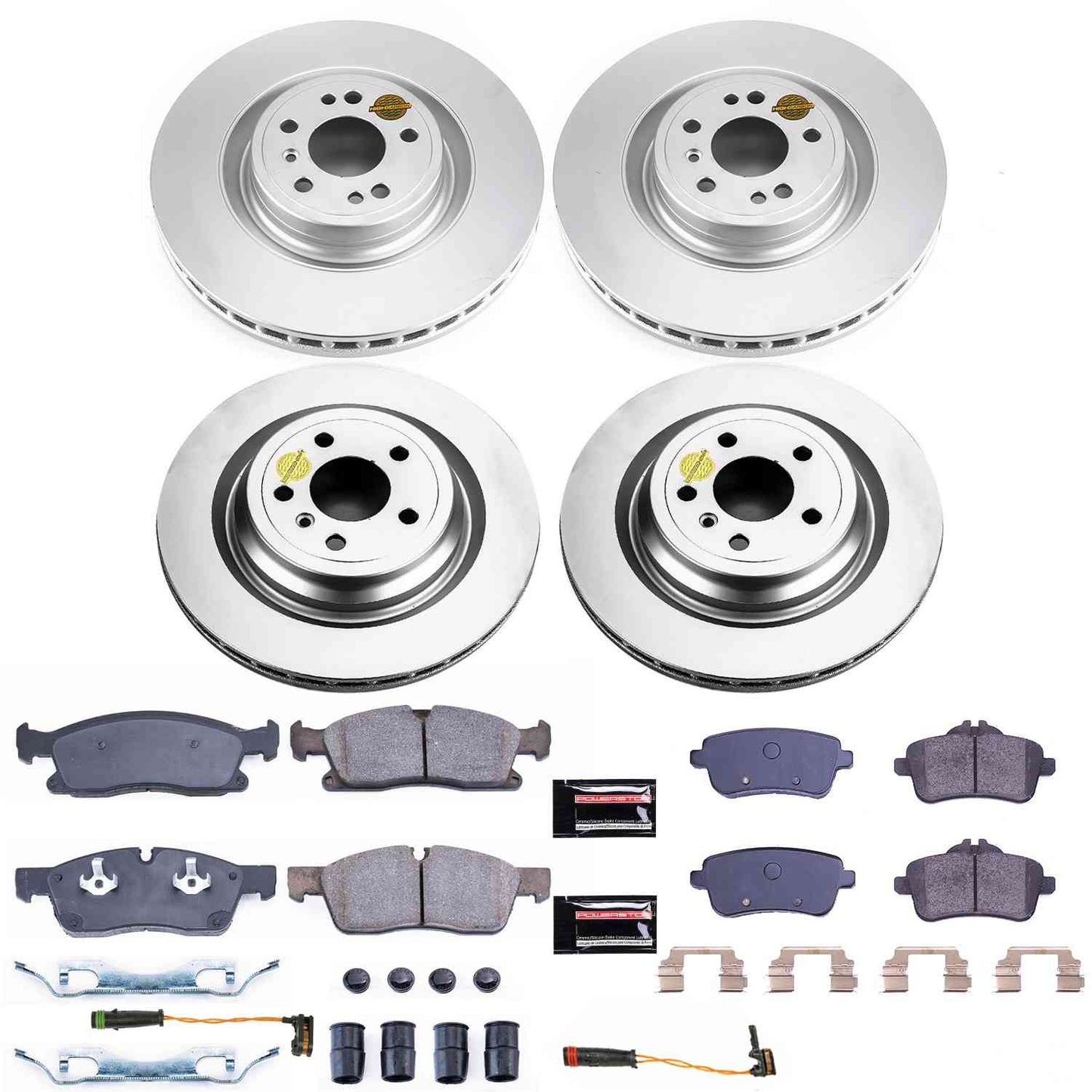 PowerStop Power Stop 2018 Mercedes-Benz GLE350 Front & Rear Z23 Evolution Sport Coated Brake Kit CRK6882