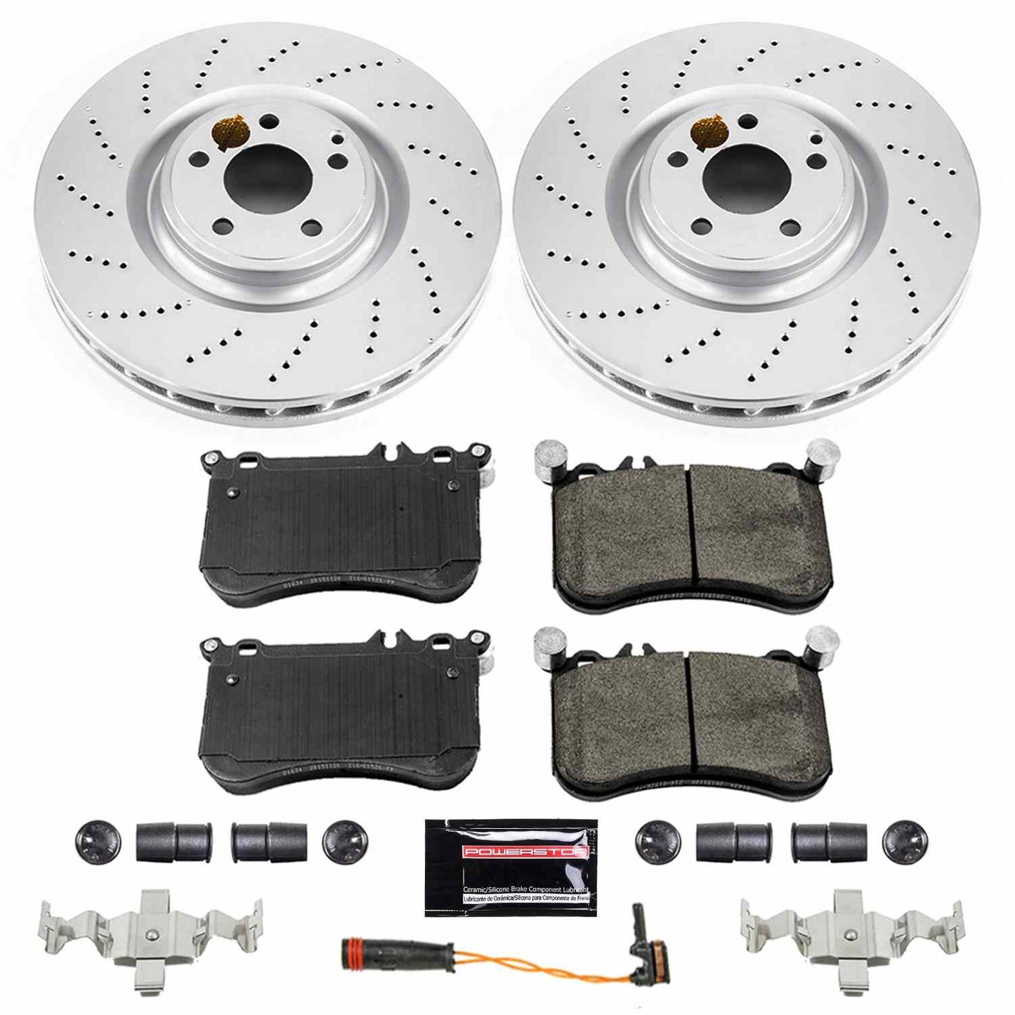 PowerStop Power Stop 12-18 Mercedes-Benz CLS550 Front Z23 Evolution Sport Coated Brake Kit CRK6886