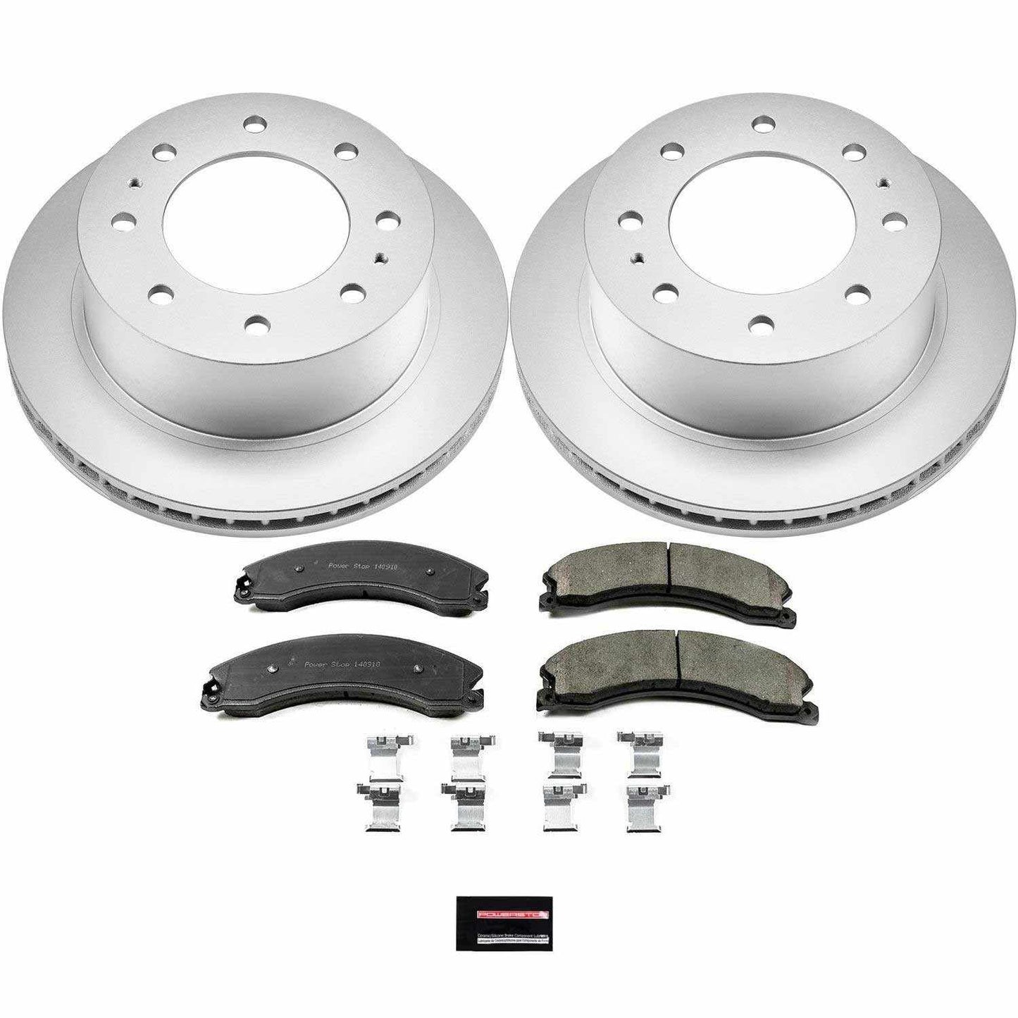 PowerStop Power Stop 15-19 Chevrolet Silverado 2500 HD Rear Z17 Evolution Geomet Coated Brake Kit CRK6993