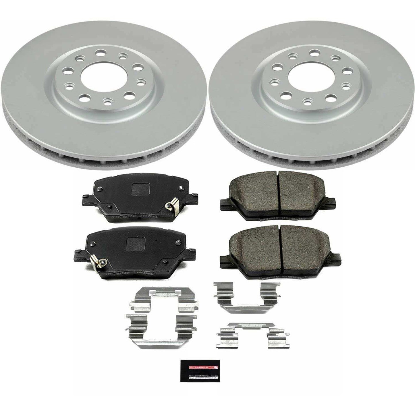 PowerStop Power Stop 16-18 Fiat 500X Front Z17 Evolution Geomet Coated Brake Kit CRK7299