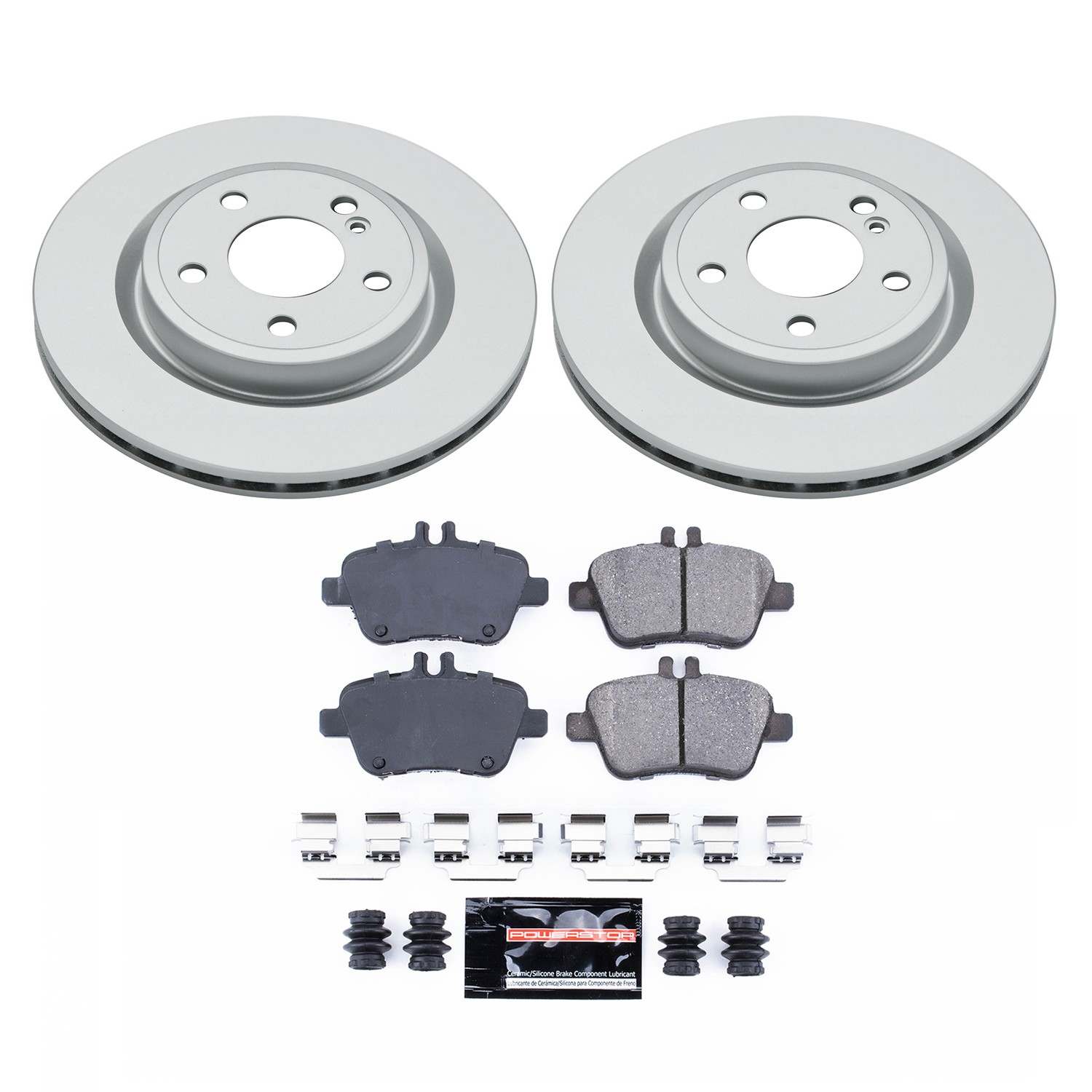 Power Stop 14-19 Mercedes-Benz CLA250 Rear Z17 Evolution Geomet Coated Brake Kit CRK7378