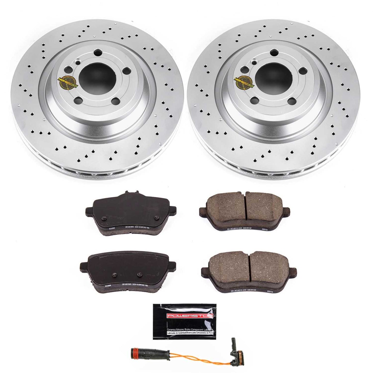 PowerStop Power Stop 15-16 Mercedes-Benz SL400 Rear Z23 Evolution Sport Coated Brake Kit CRK7859
