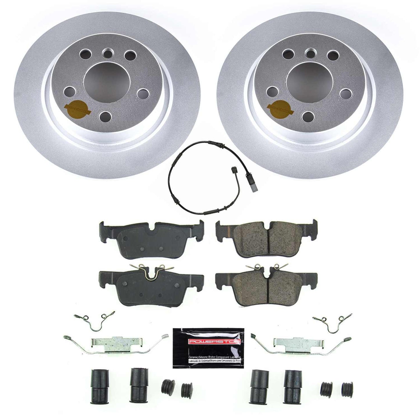 PowerStop Power Stop 16-19 Mini Cooper Clubman Rear Z23 Evolution Sport Coated Brake Kit CRK8111