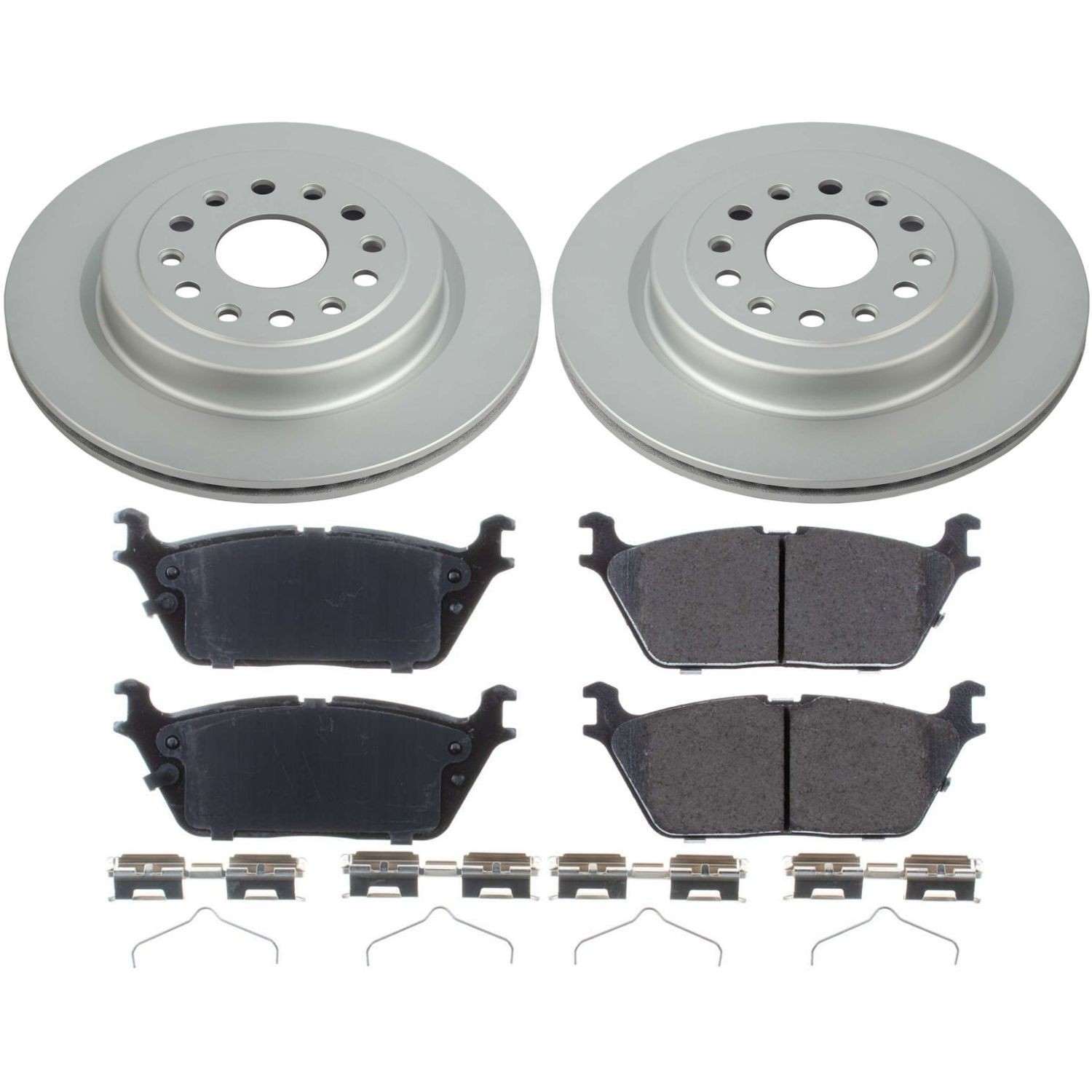 Power Stop 2019 Ram 1500 Rear Z17 Evolution Geomet Coated Brake Kit CRK8184