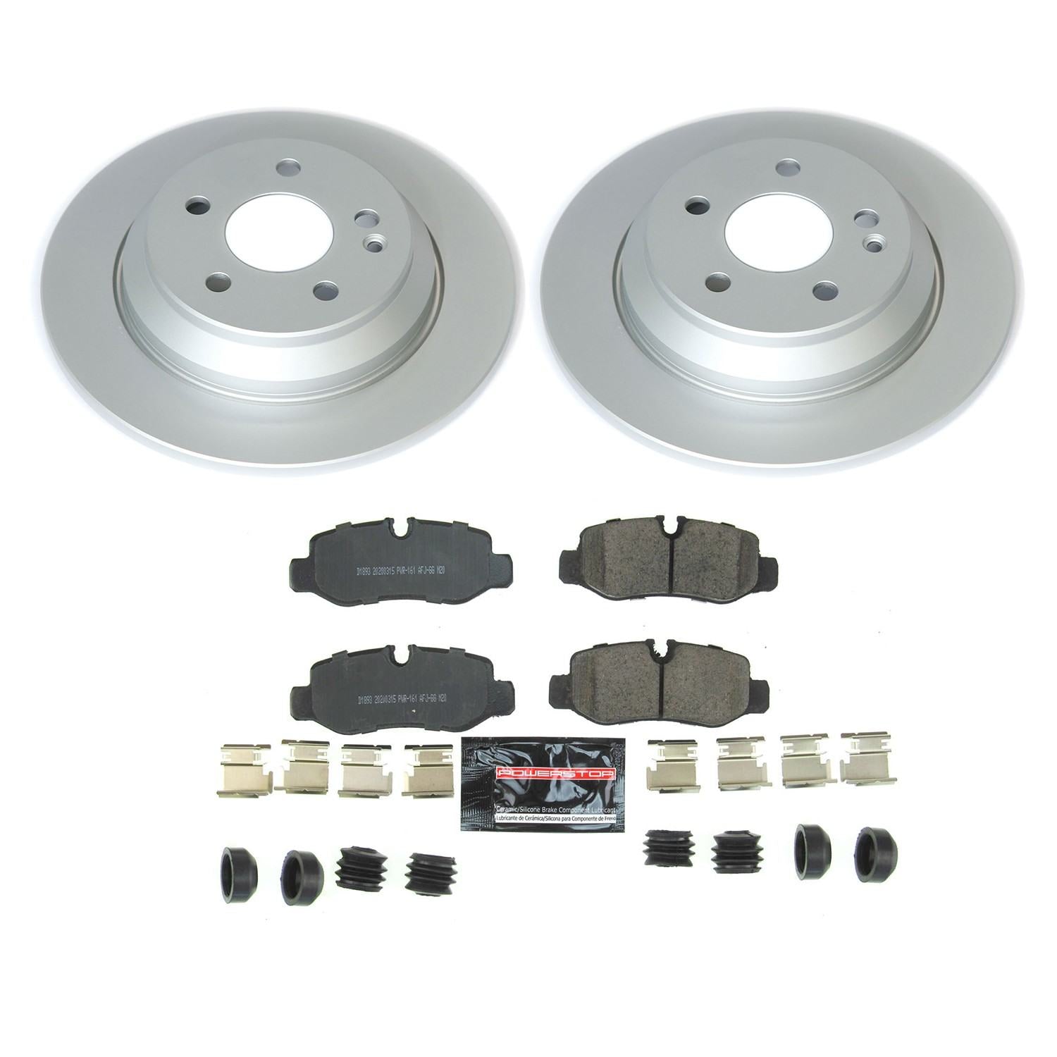 Power Stop 16-19 Mercedes-Benz Metris Rear Z17 Evolution Geomet Coated Brake Kit CRK8220