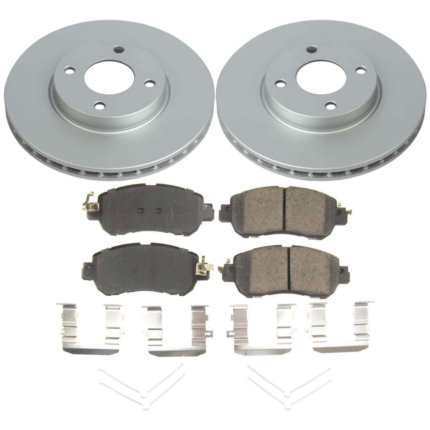 Power Stop 18-19 Nissan Kicks Front Z17 Evolution Geomet Coated Brake Kit CRK8326