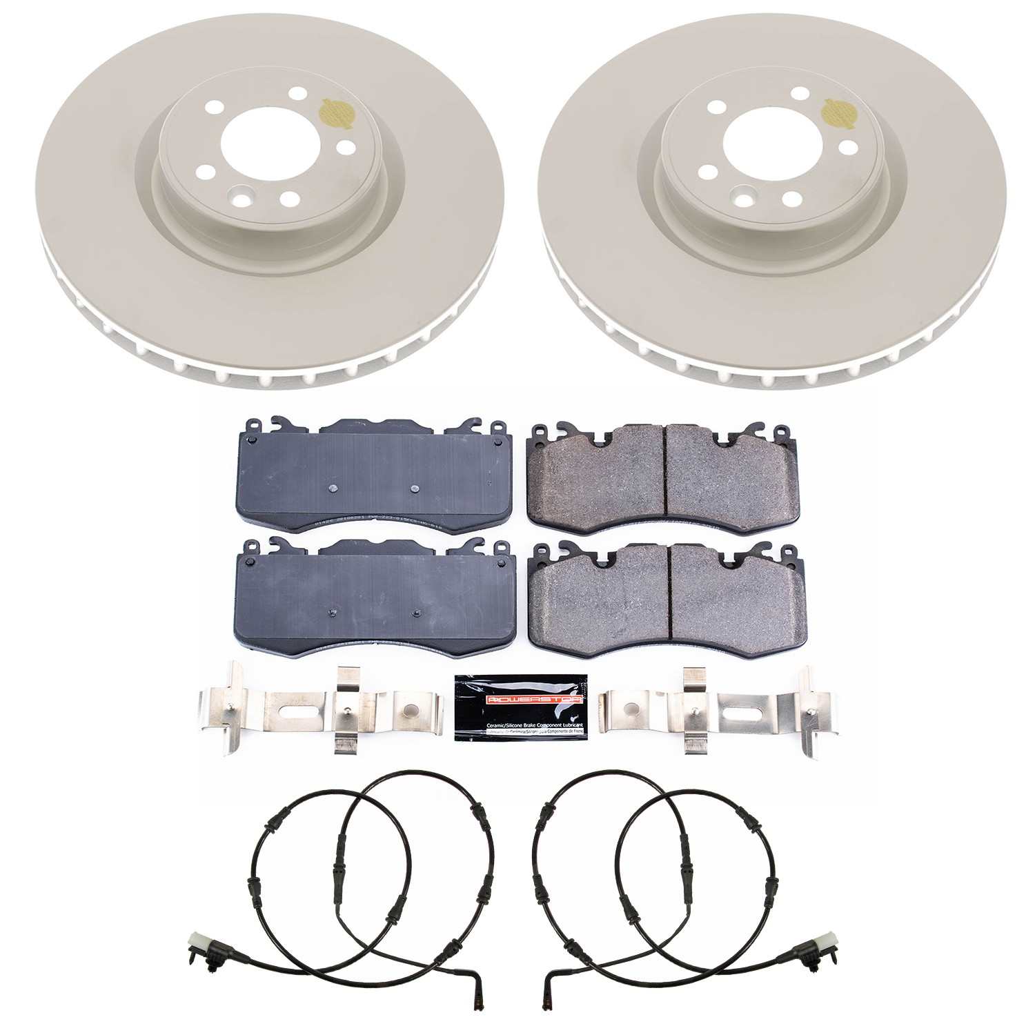 Power Stop 18-19 Land Rover Range Rover Sport Front Z23 Evolution Sport Coated Brake Kit CRK8473