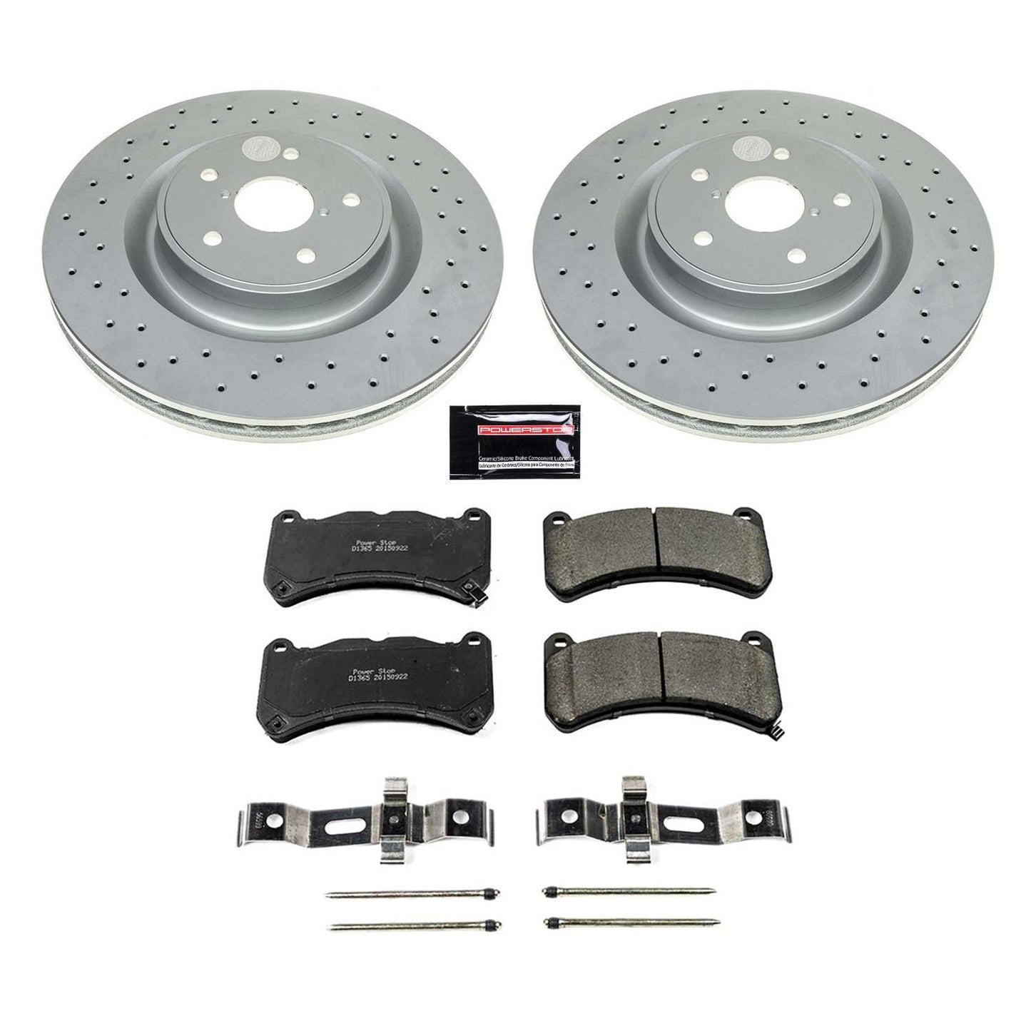 PowerStop Power Stop 18-20 Subaru WRX STI Front Z17 Coated Brake Kit CRK8482