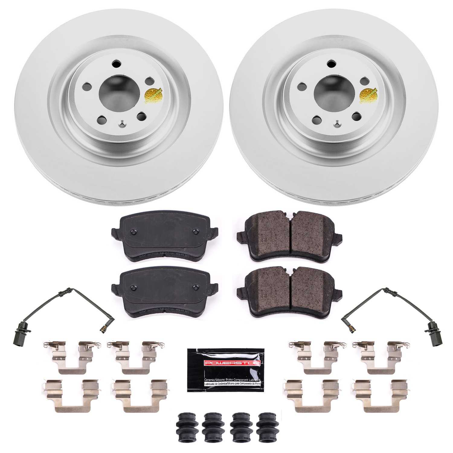 Power Stop 2018 Audi S8 Rear Z23 Evolution Sport Coated Brake Kit CRK8486