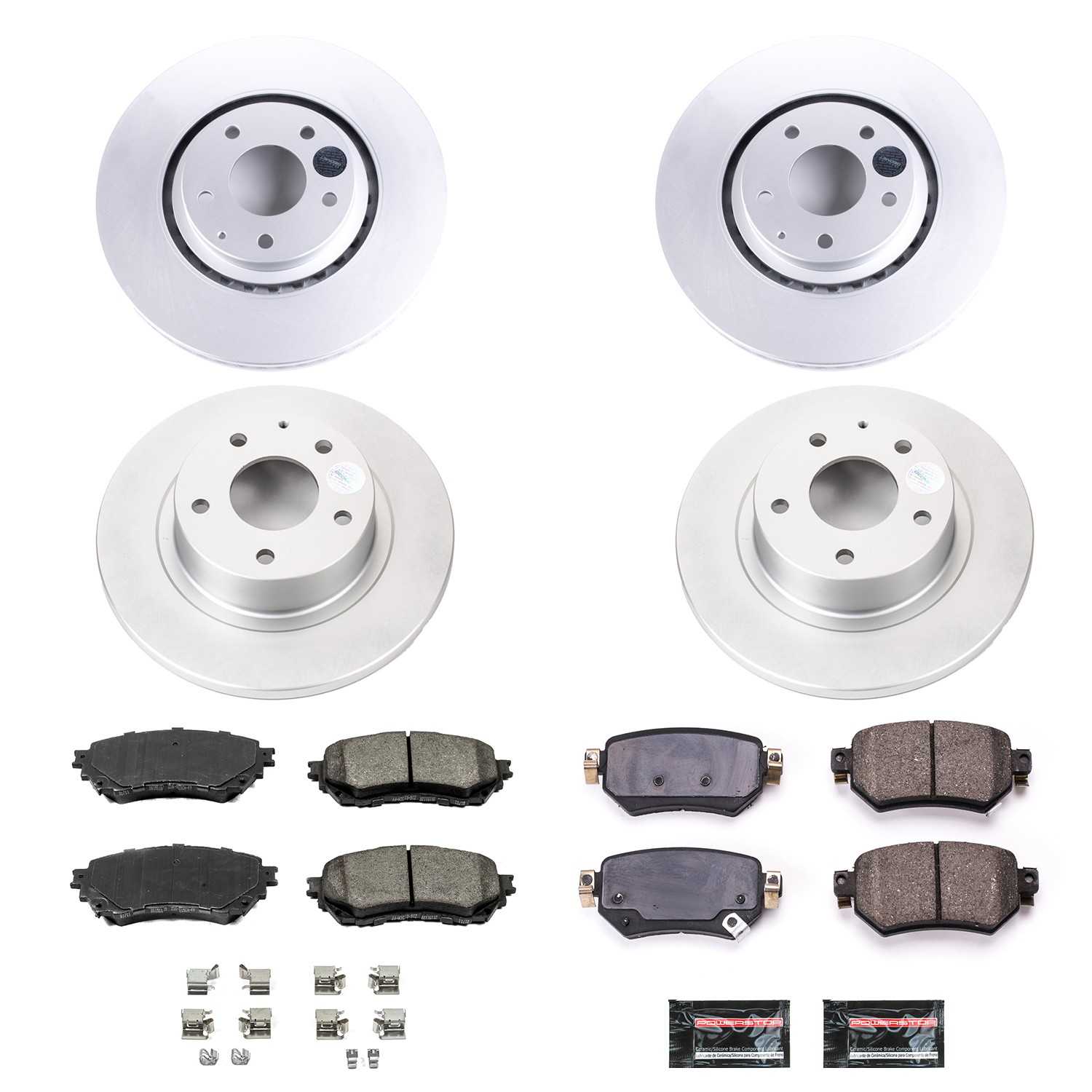 Power Stop 19-20 Mazda 6 Front & Rear Z17 Evolution Geomet Coated Brake Kit CRK8618