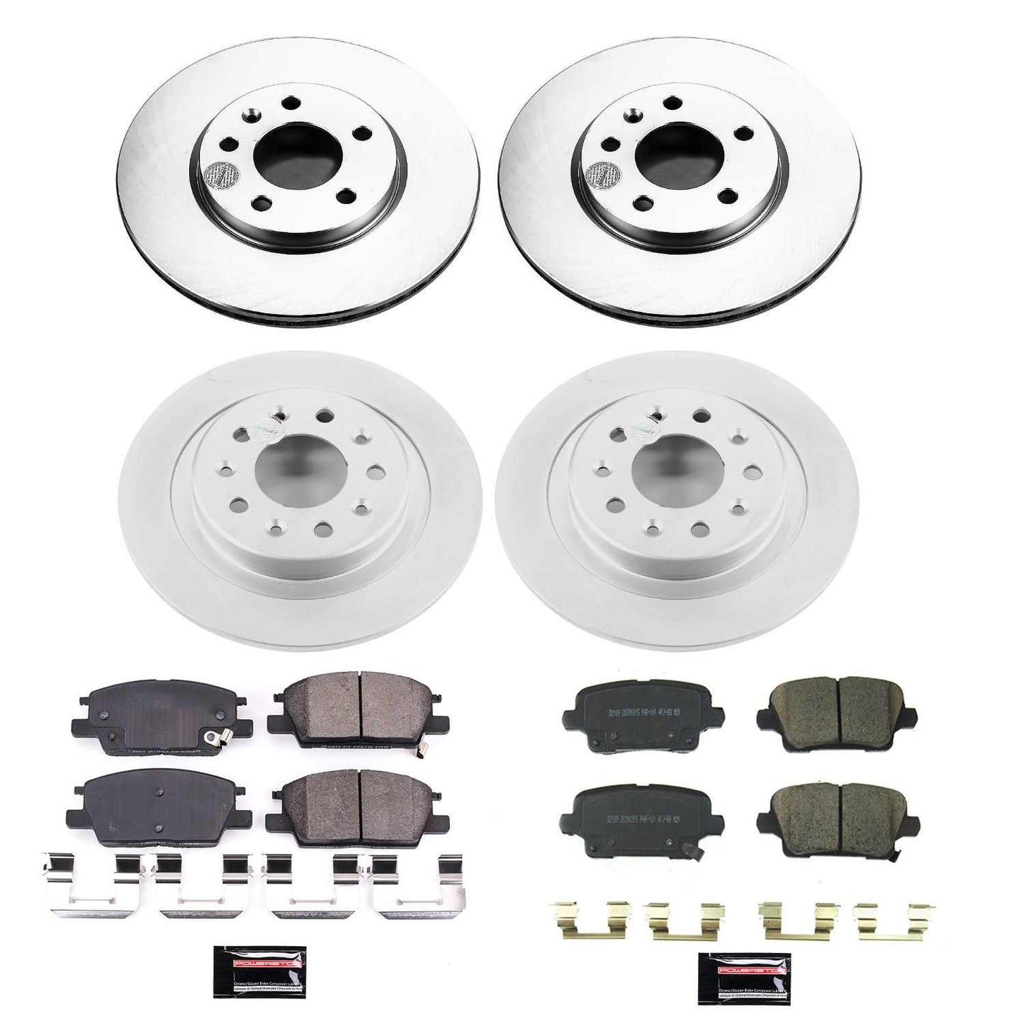 PowerStop Power Stop 19-20 Buick Regal Sportback Front & Rear Z17 Coated Brake Kit CRK8689