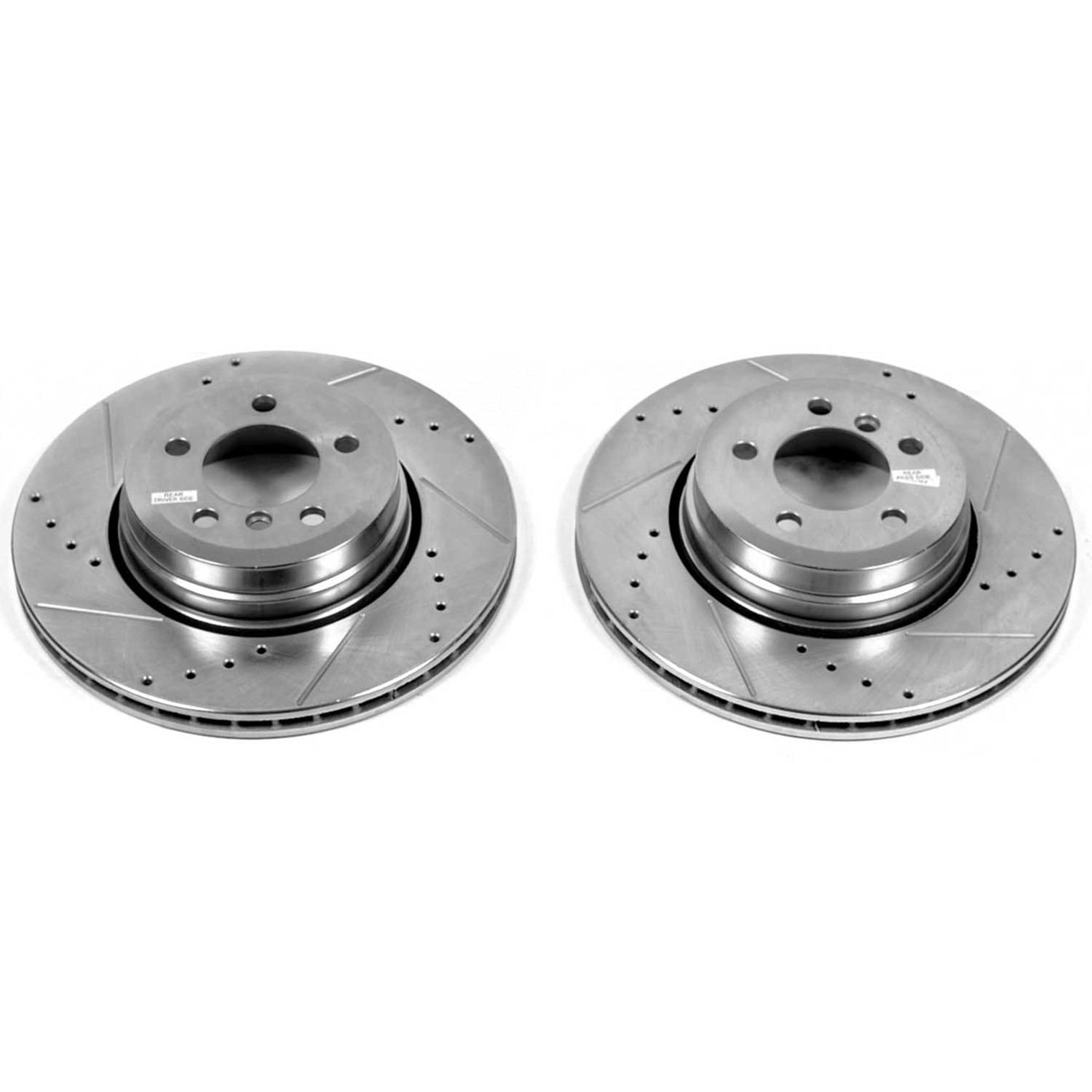 PowerStop Power Stop 06-08 BMW 750i Rear Evolution Drilled & Slotted Rotors - Pair EBR1024XPR